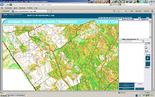 RouteGadget 1. nap / Day 1