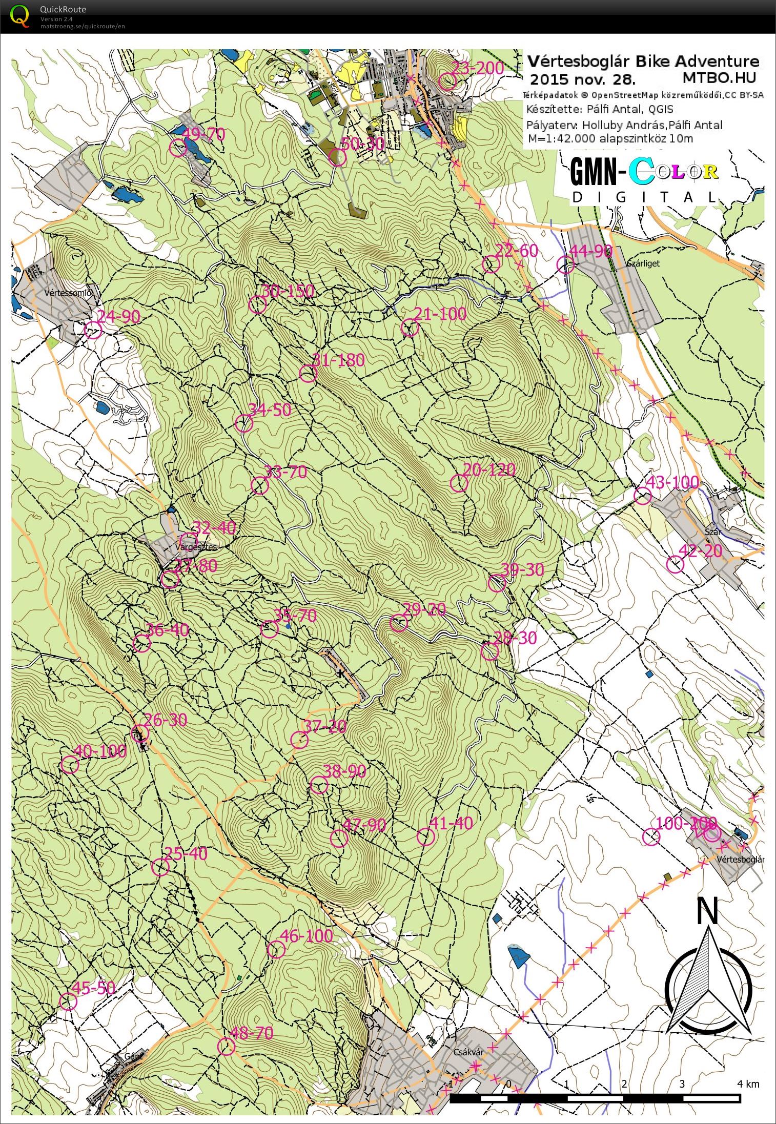 Vértesboglár Bike Adventure (2015-11-28)