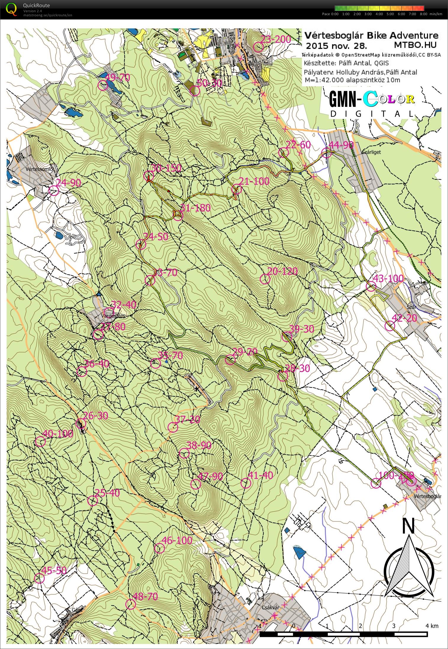 Vértesboglár Bike Adventure (2015-11-28)