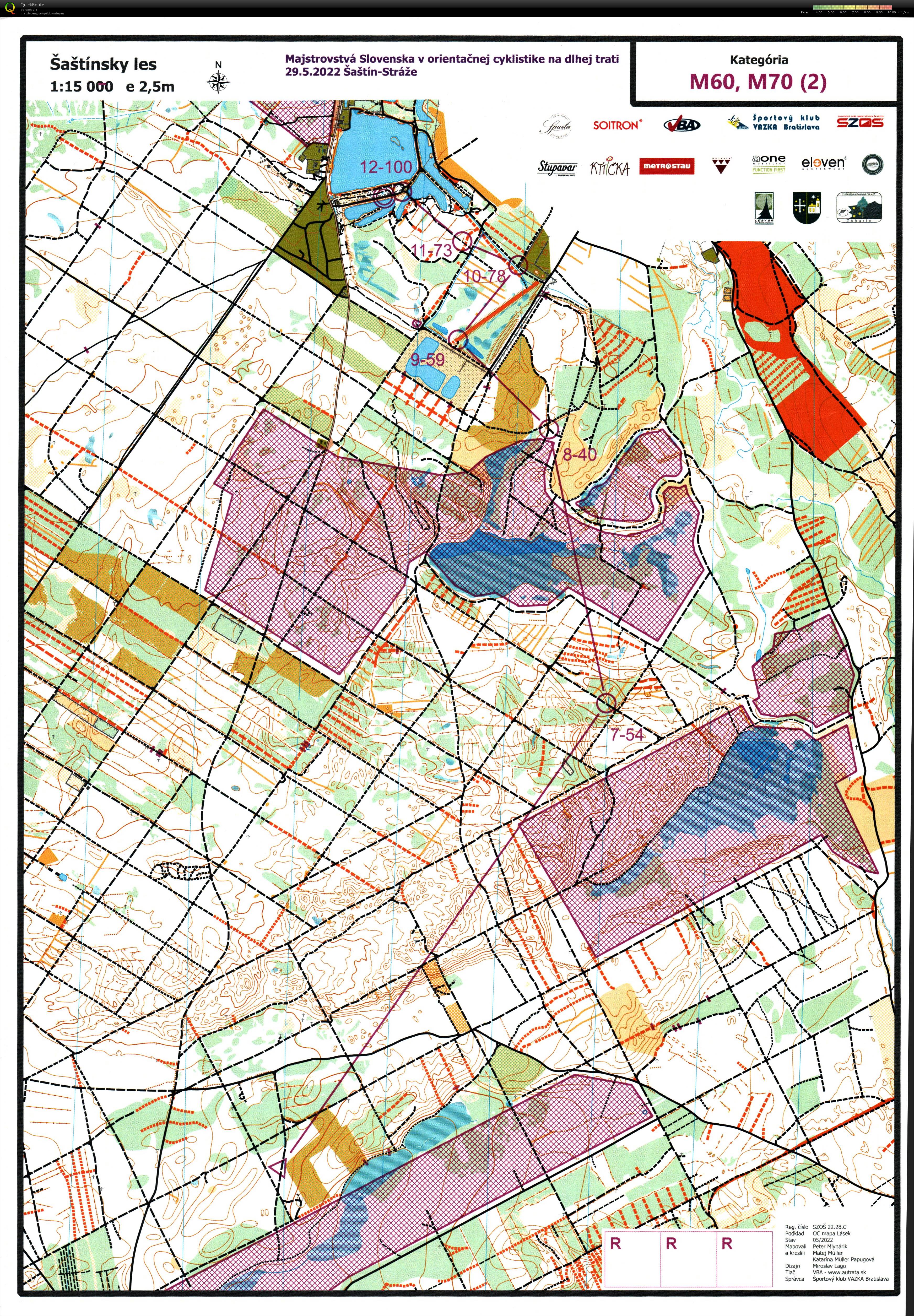 Slovak MTBO Championships - Long (2022-05-29)