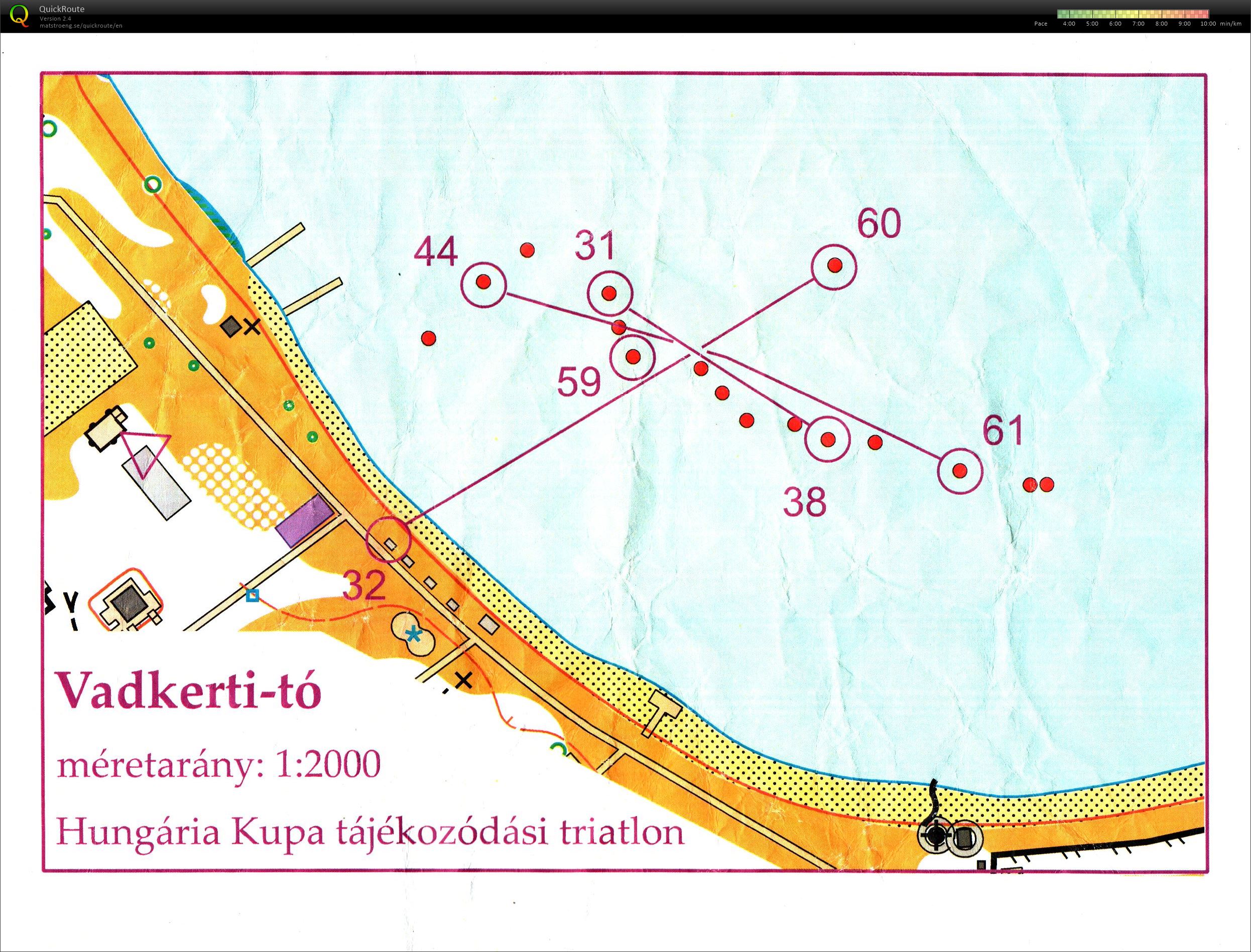 Hungária Kupa Tájékozódási triatlon - úszás (2022-08-12)