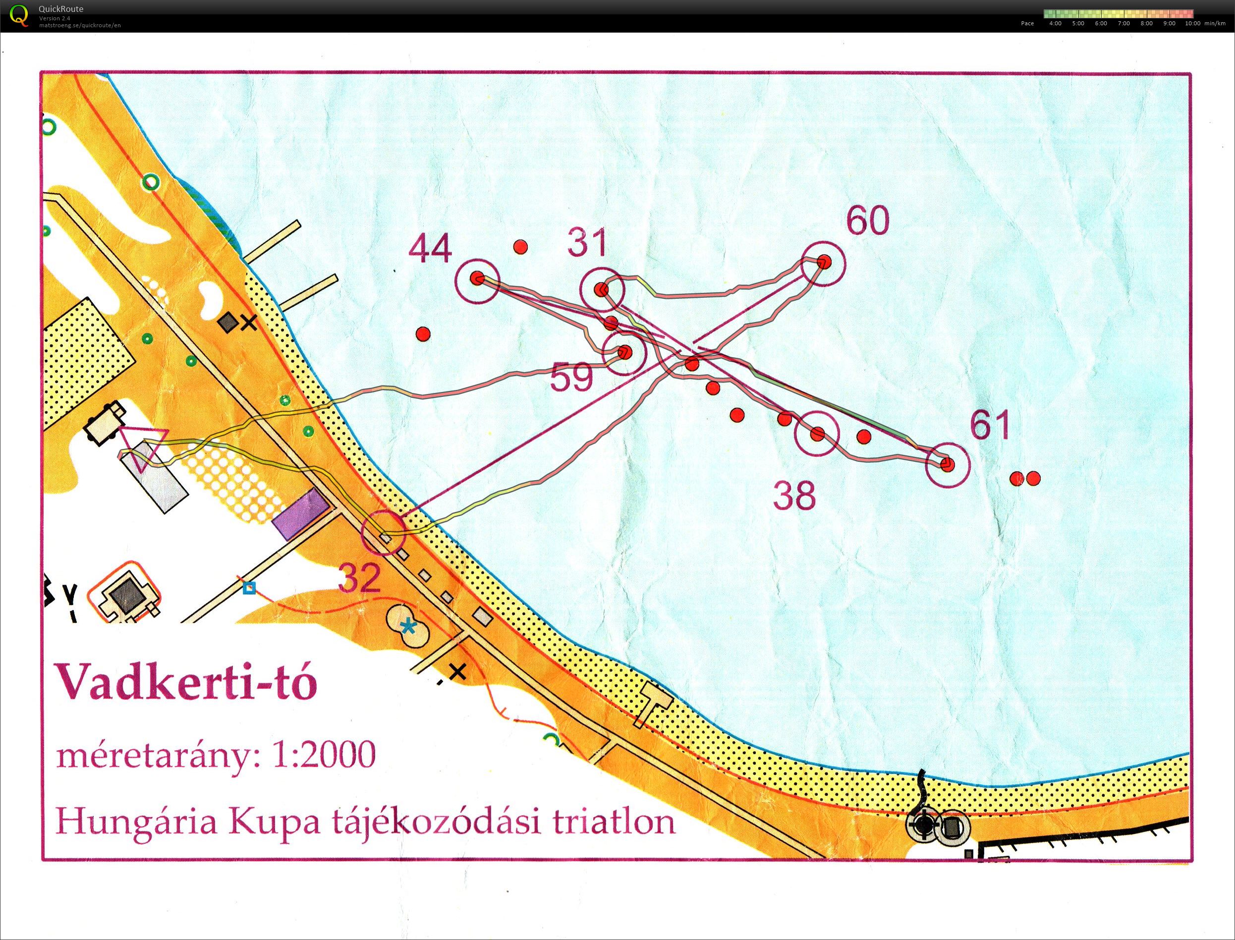 Hungária Kupa Tájékozódási triatlon - úszás (2022-08-12)