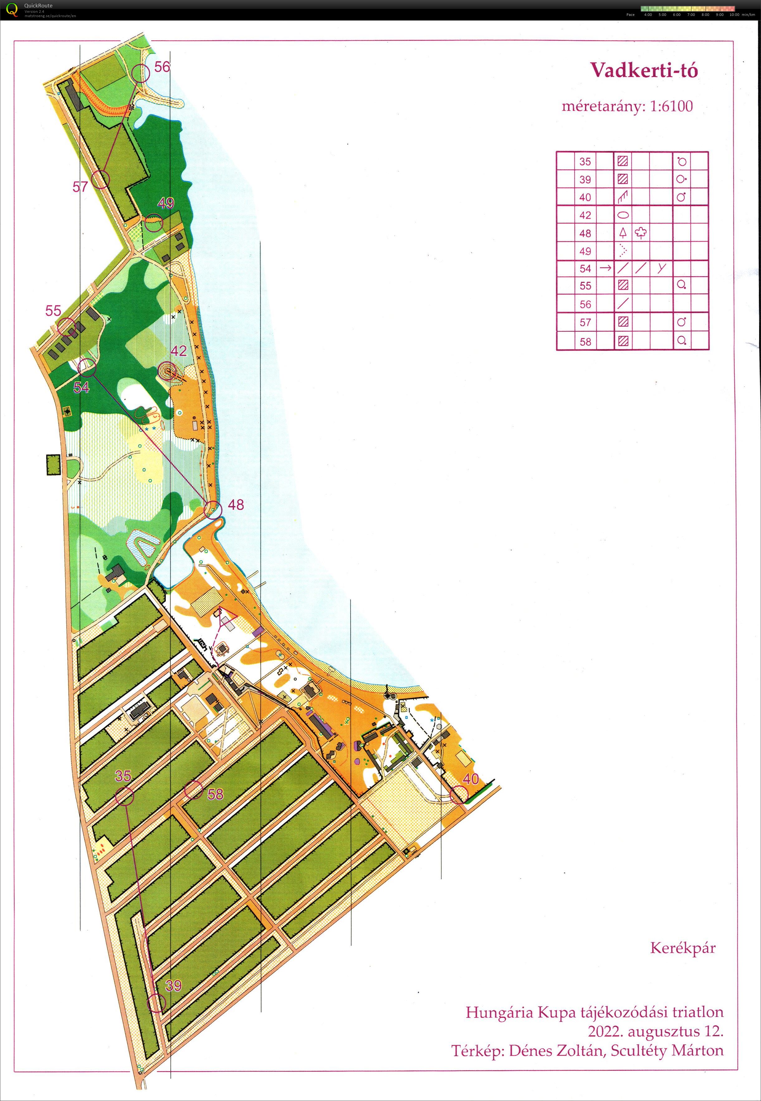 Hungária Kupa Tájékozódási triatlon - kerékpár (2022-08-12)