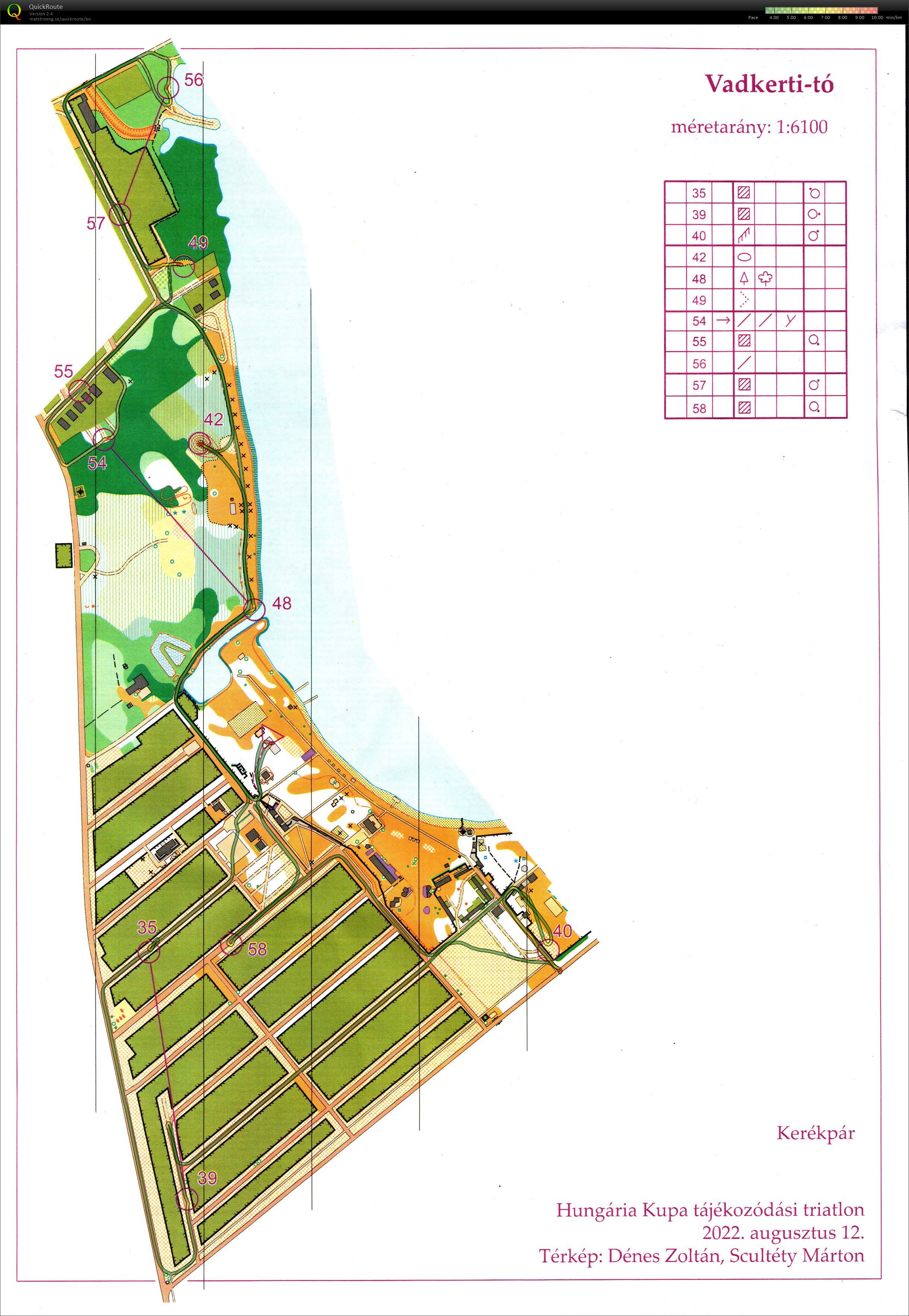 Hungária Kupa Tájékozódási triatlon - kerékpár (2022-08-12)