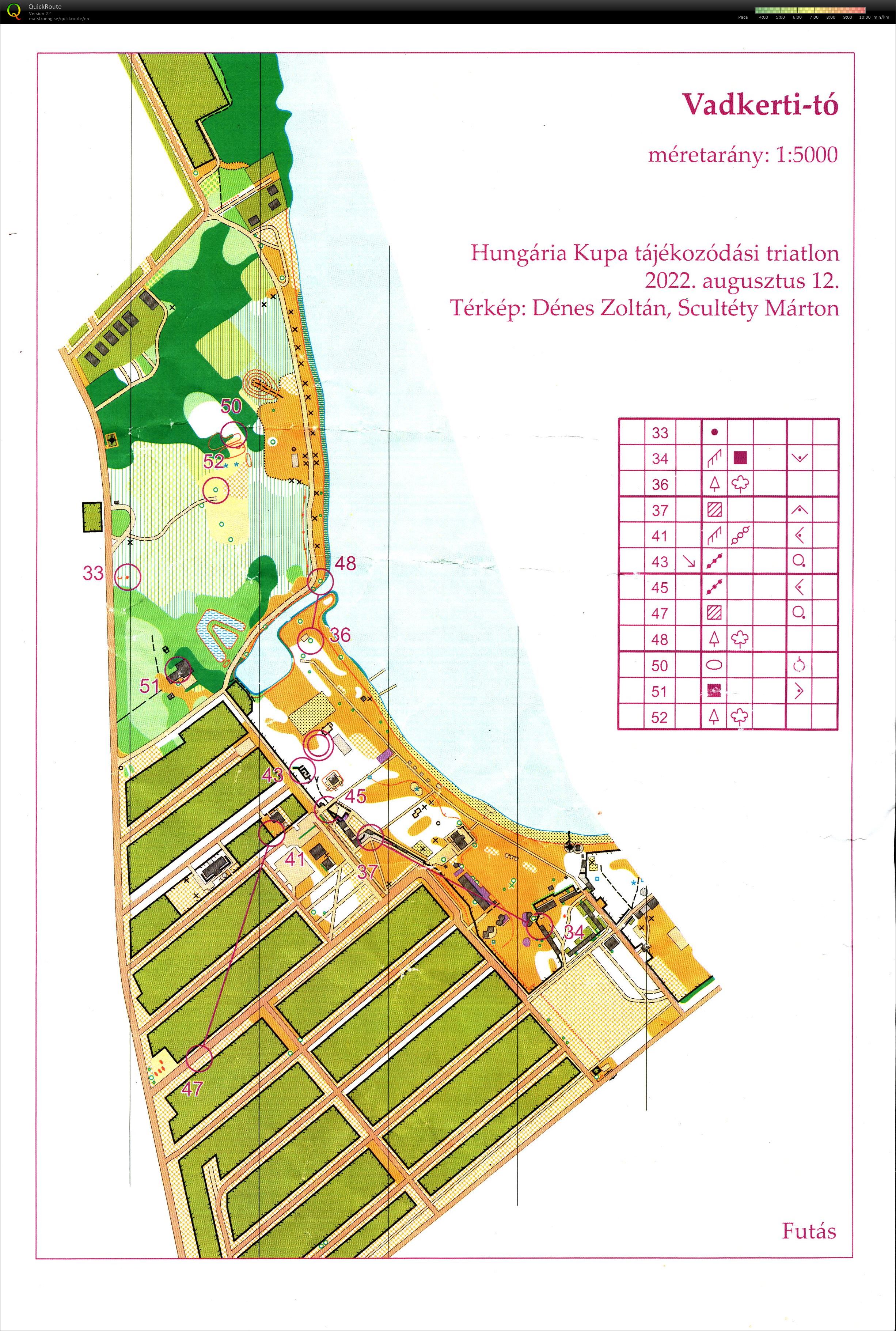 Hungária Kupa Tájékozódási triatlon - futás (2022-08-12)