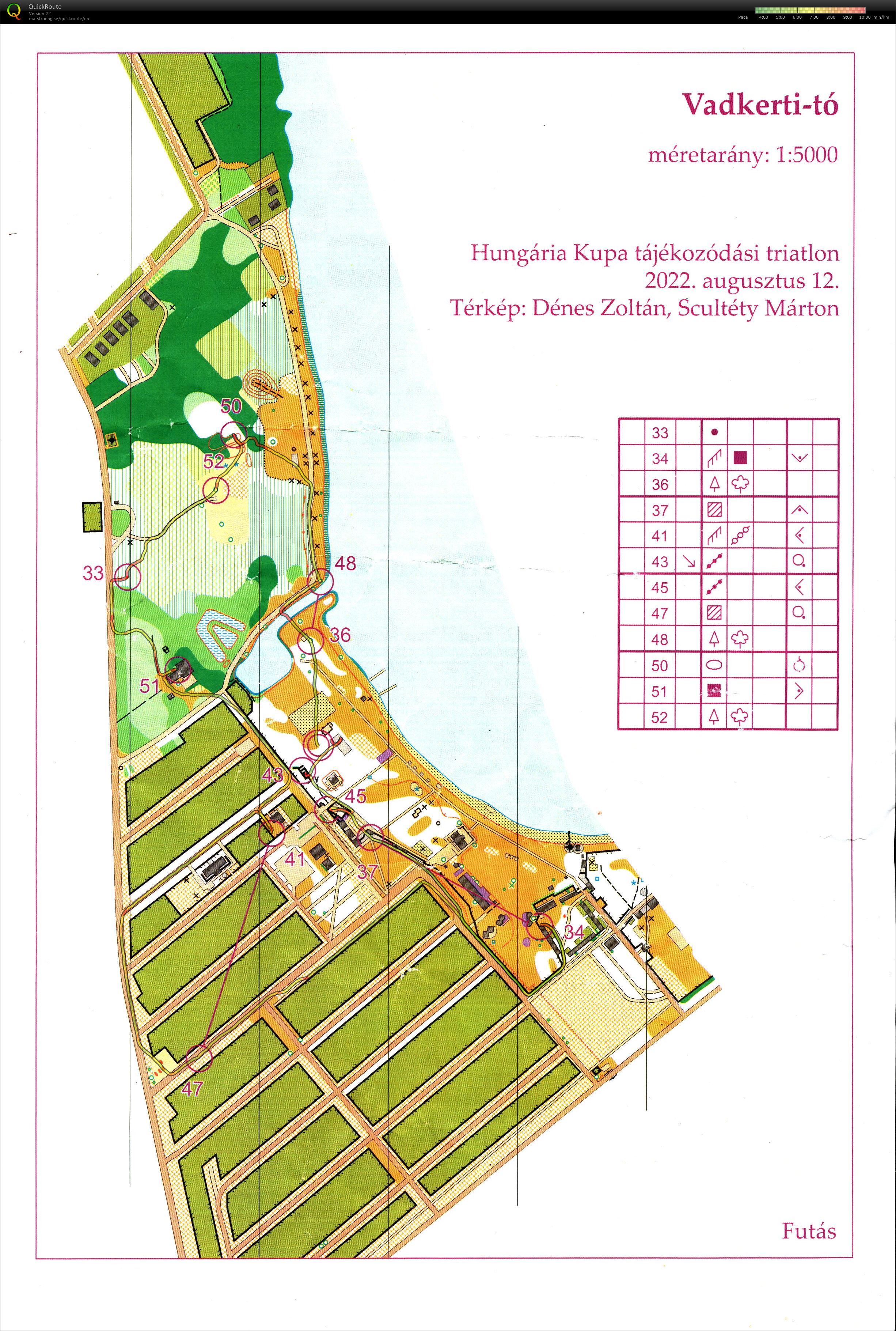 Hungária Kupa Tájékozódási triatlon - futás (2022-08-12)