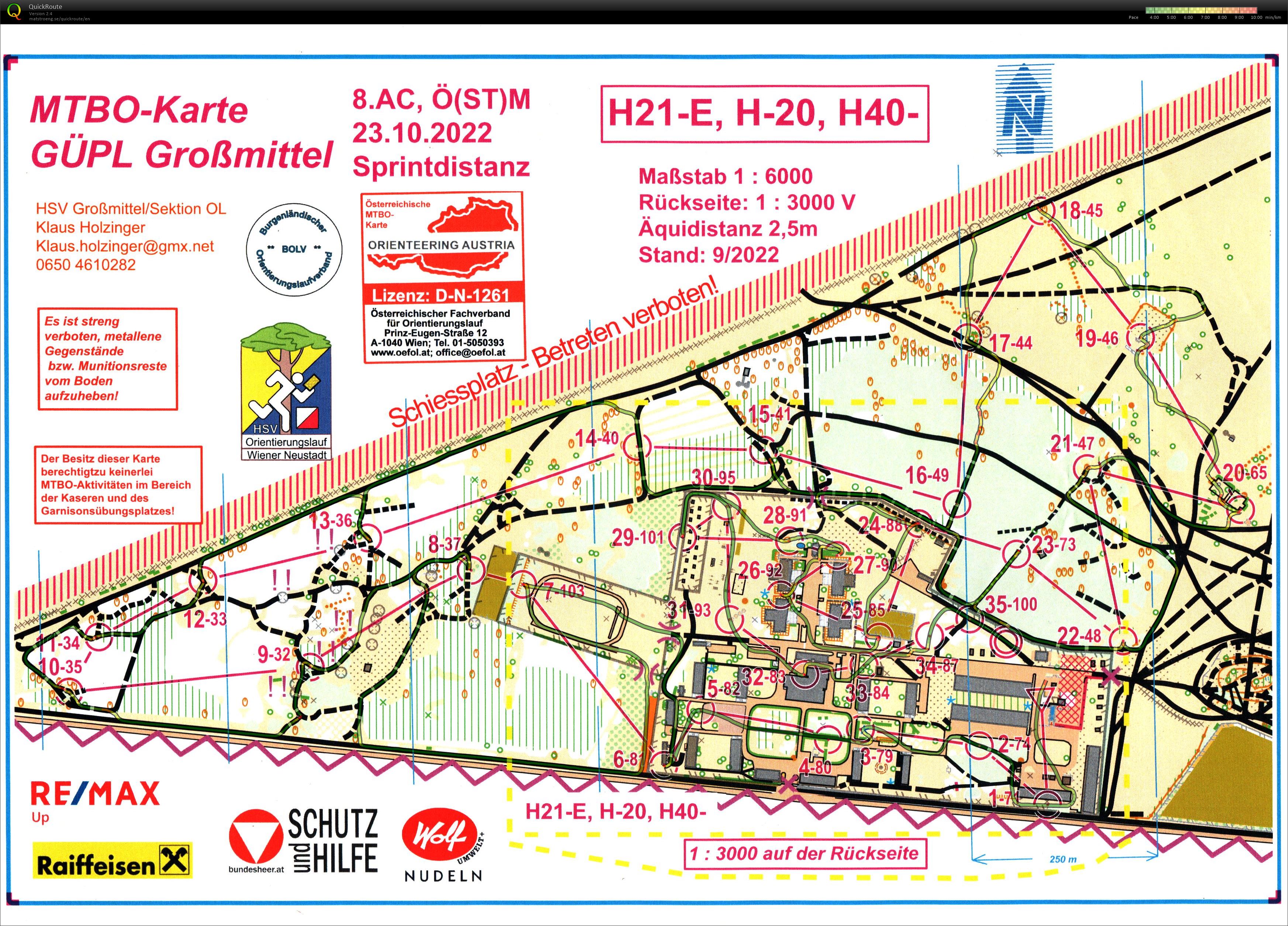 ÖM Sprint, 8. MTBO Austria Cup (2022-10-23)