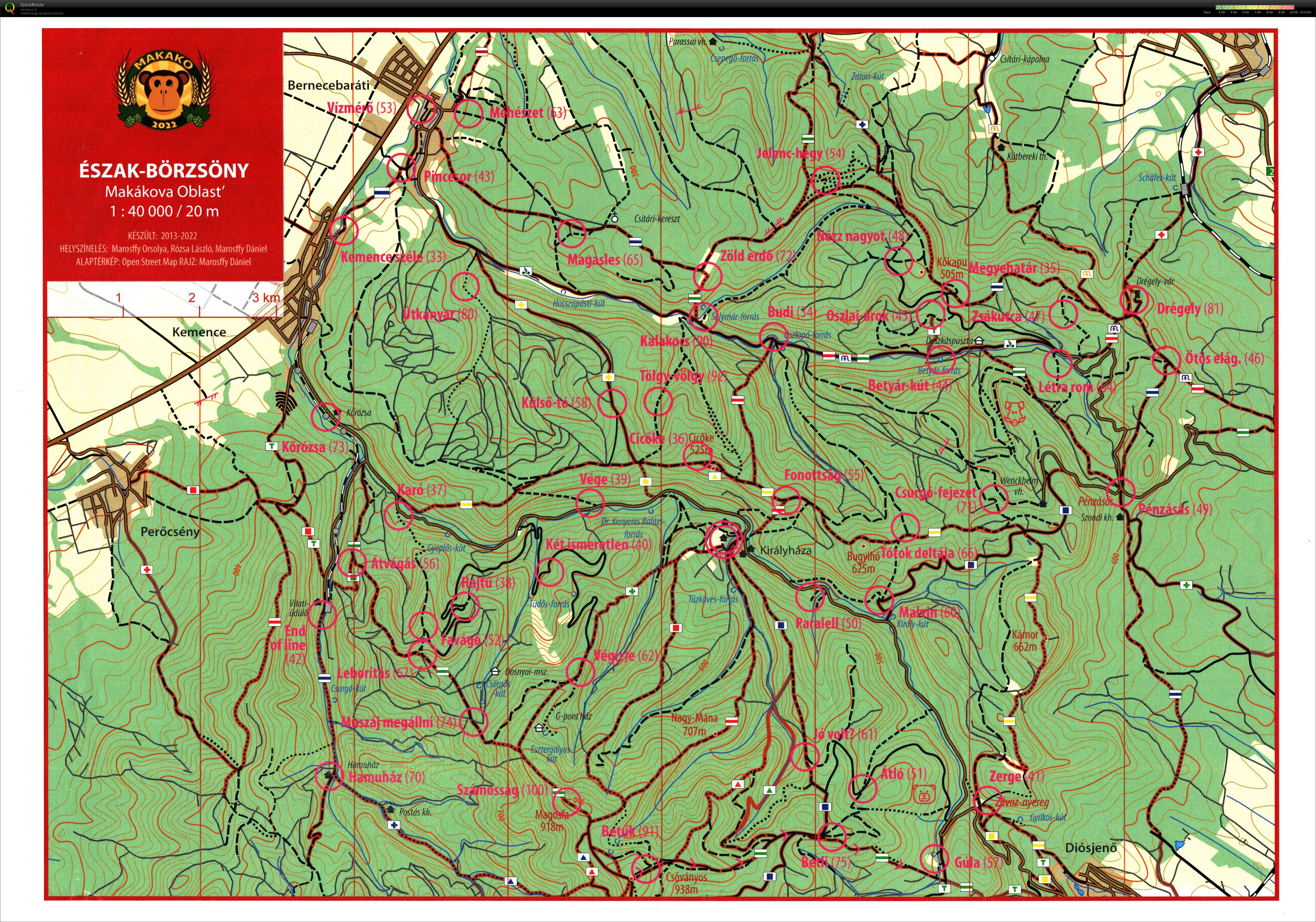 MTBO Évzáró - Börzsönyi Makákó (2022-11-19)