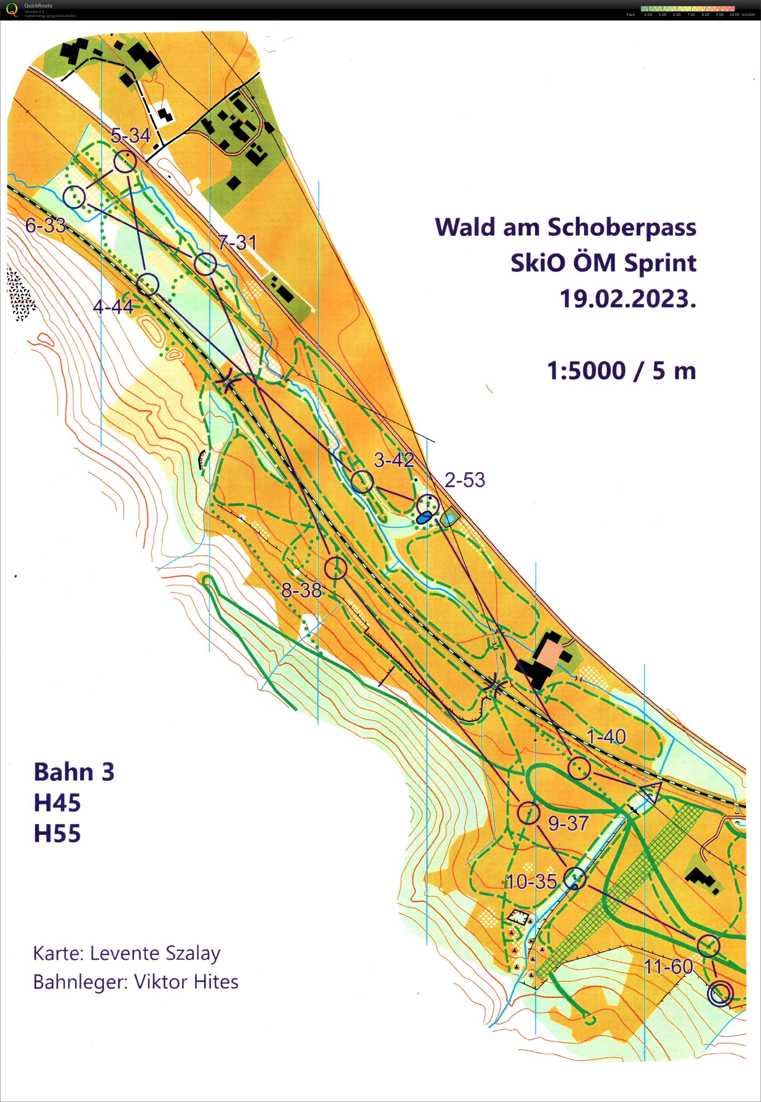 ÖM Sprint, 4. Ski-O Austria Cup (2023-02-19)