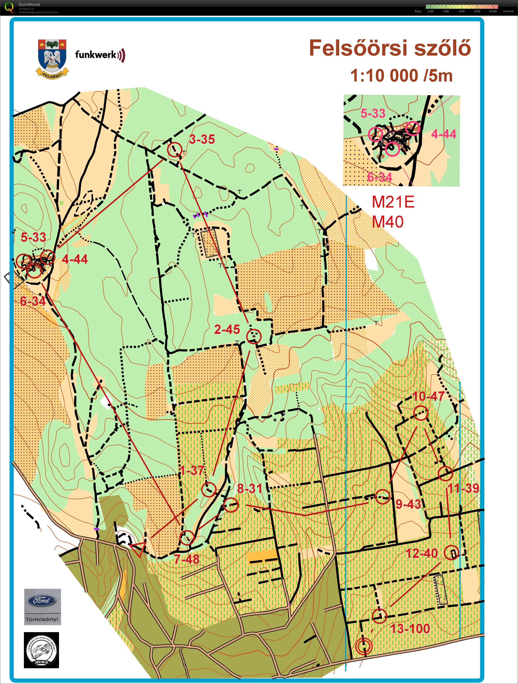 Tájkerékpáros Rövidtávú Országos Bajnokság, Pannon MTBO 1. nap (2016-08-20)