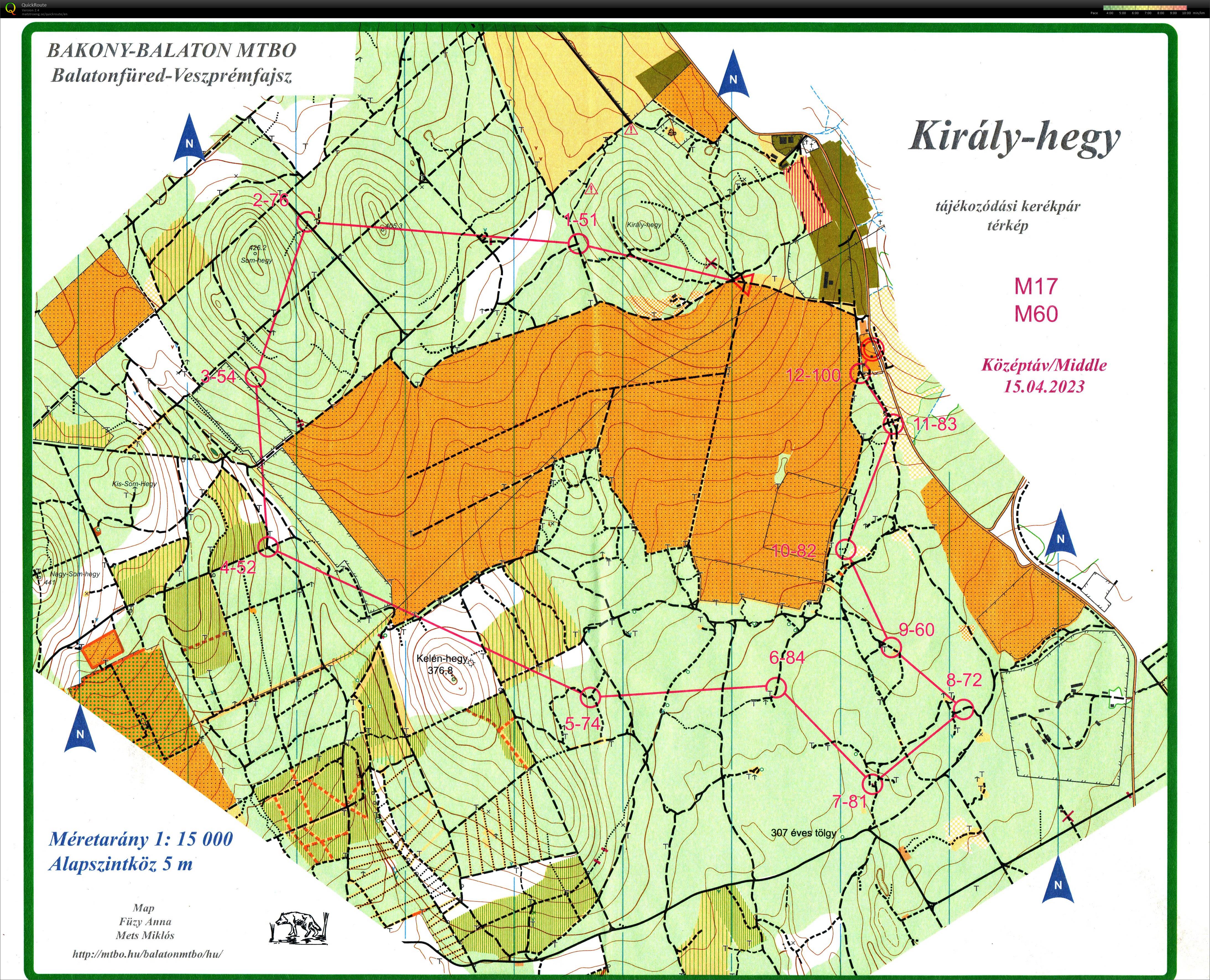 Balaton MTBO Középtáv (2023-04-15)
