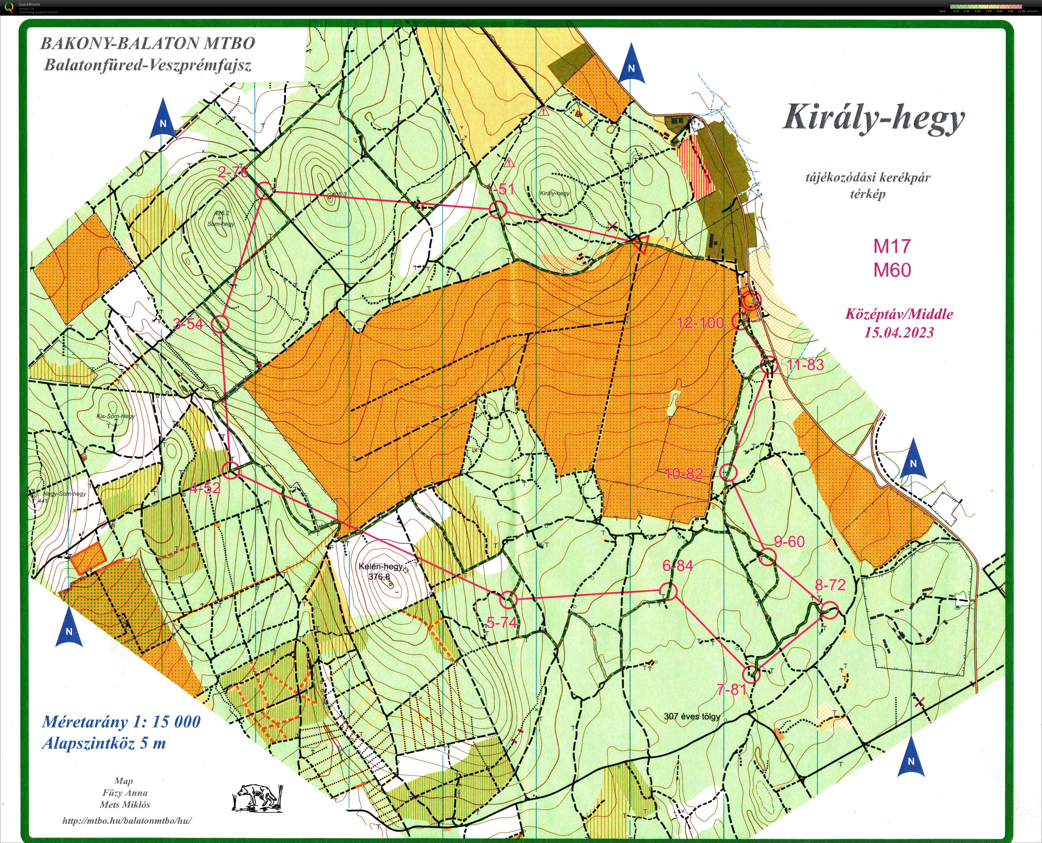 Balaton MTBO Középtáv (2023-04-15)