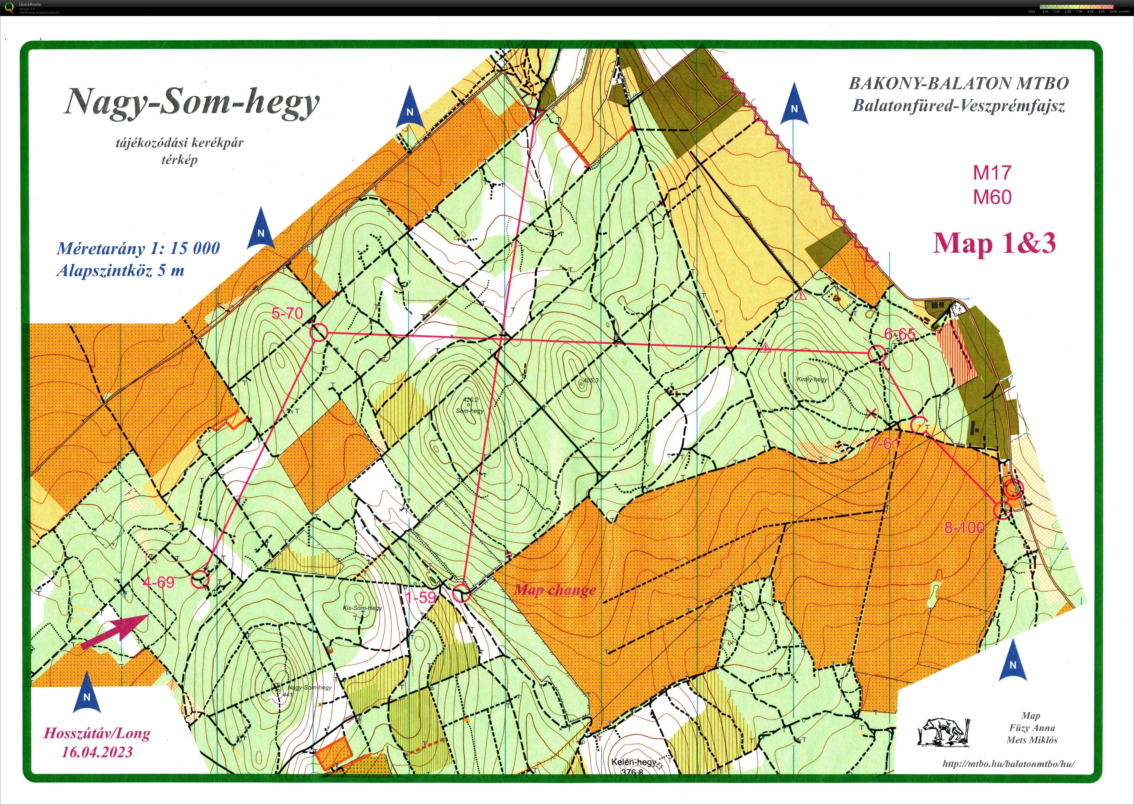 Balaton MTBO Hosszútáv (2023-04-16)