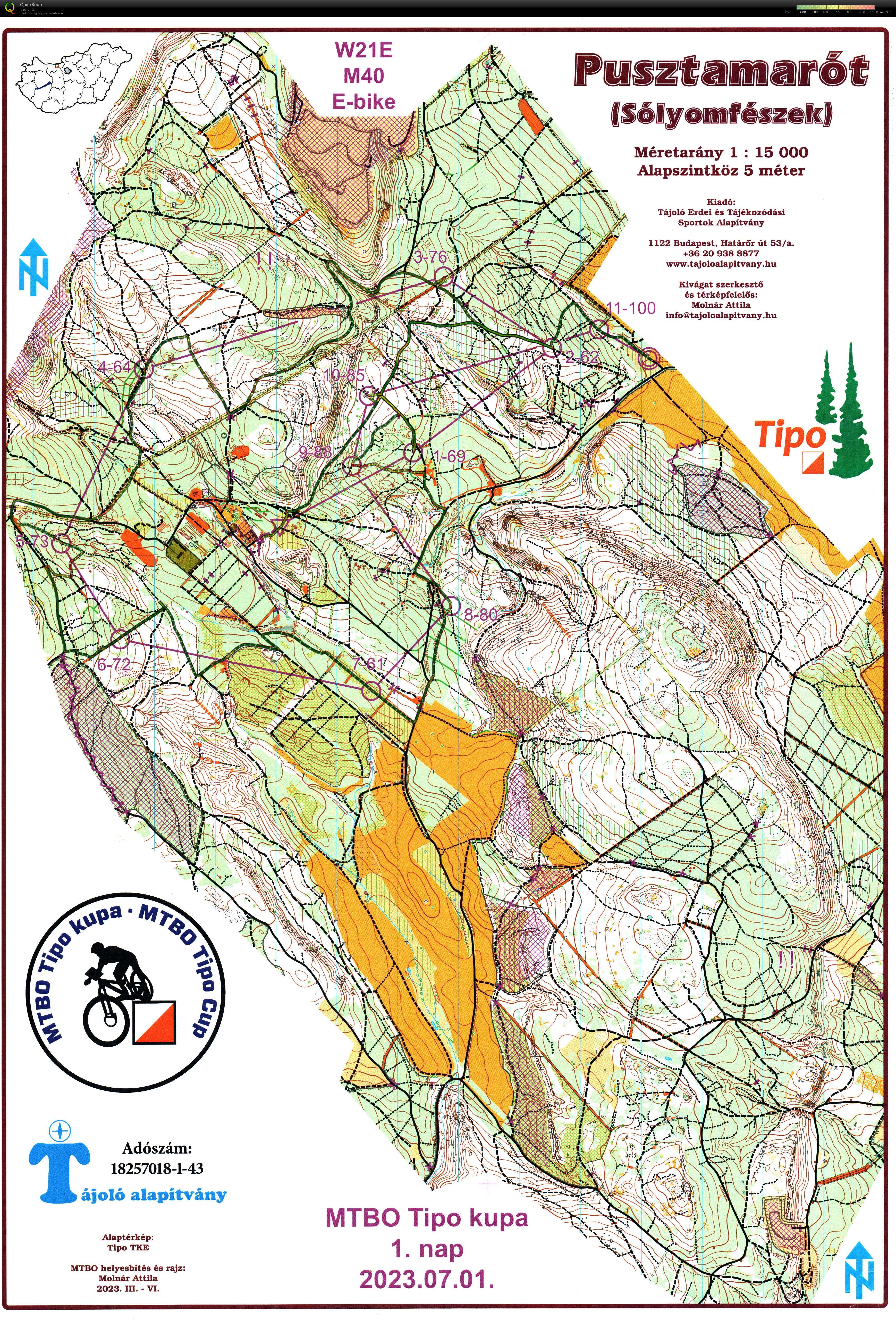 MTBO Tipo Kupa Középtáv (2023-07-01)