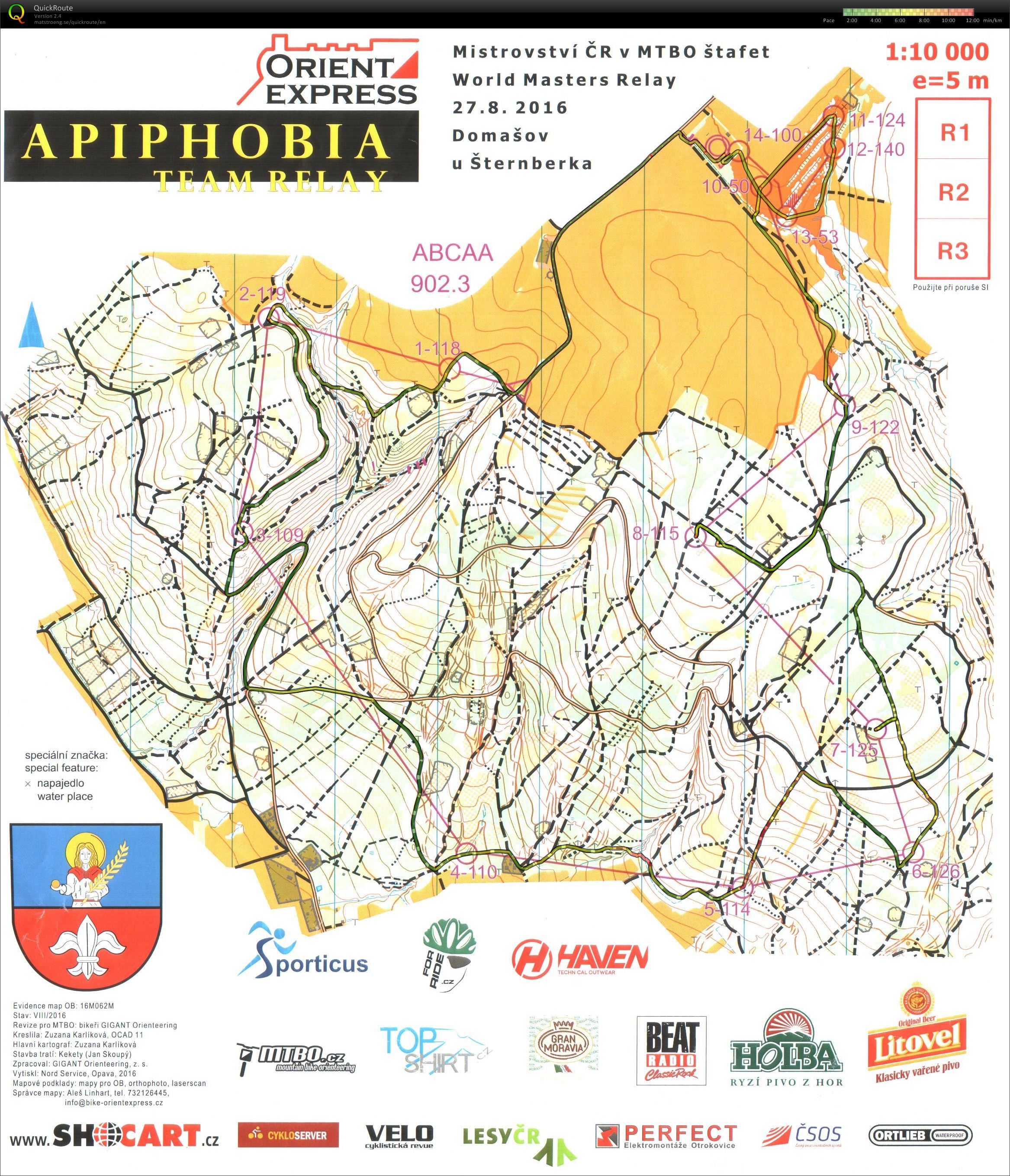 MTBO Czech Championship Relay (2016-08-27)