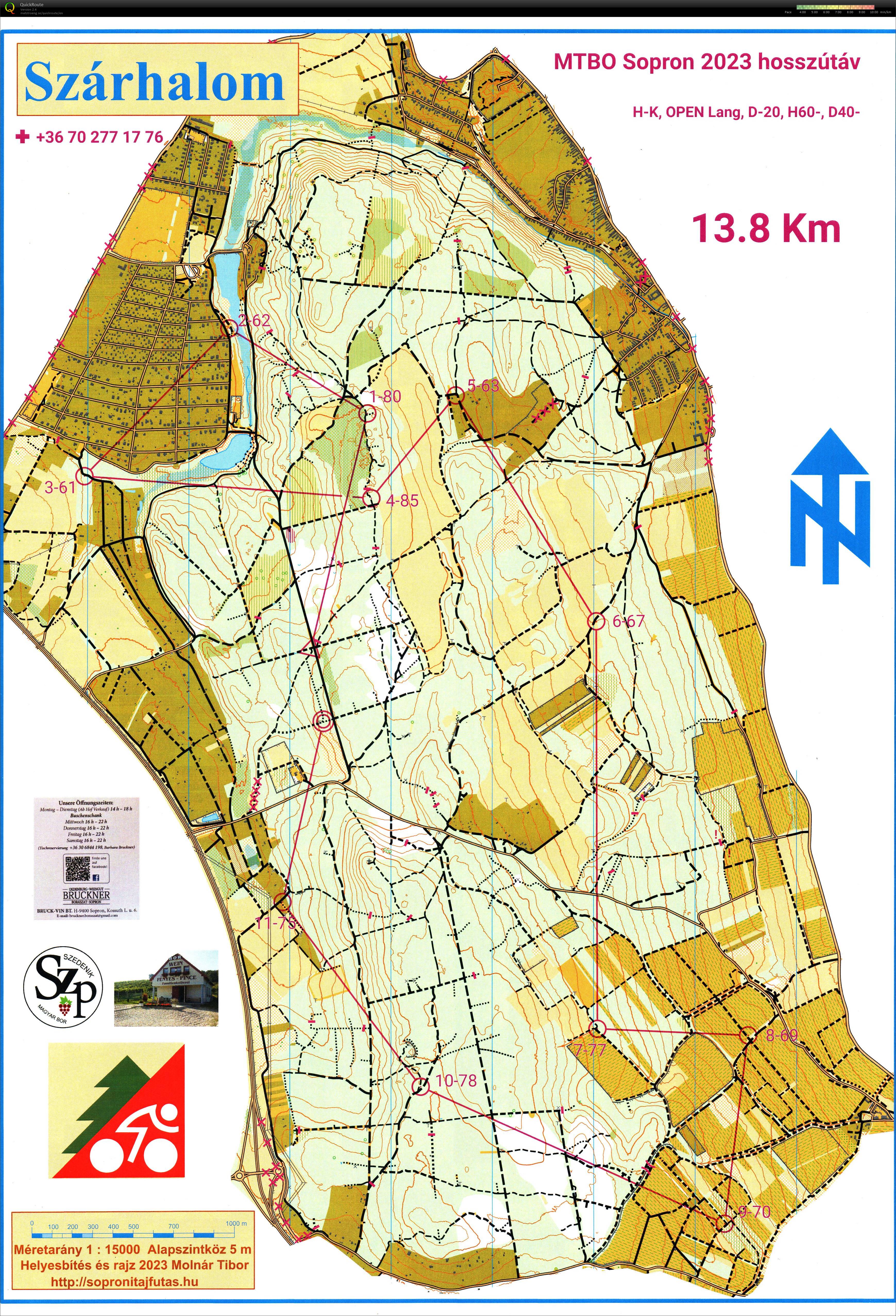 Sopron MTBO hosszútáv (2023-10-01)