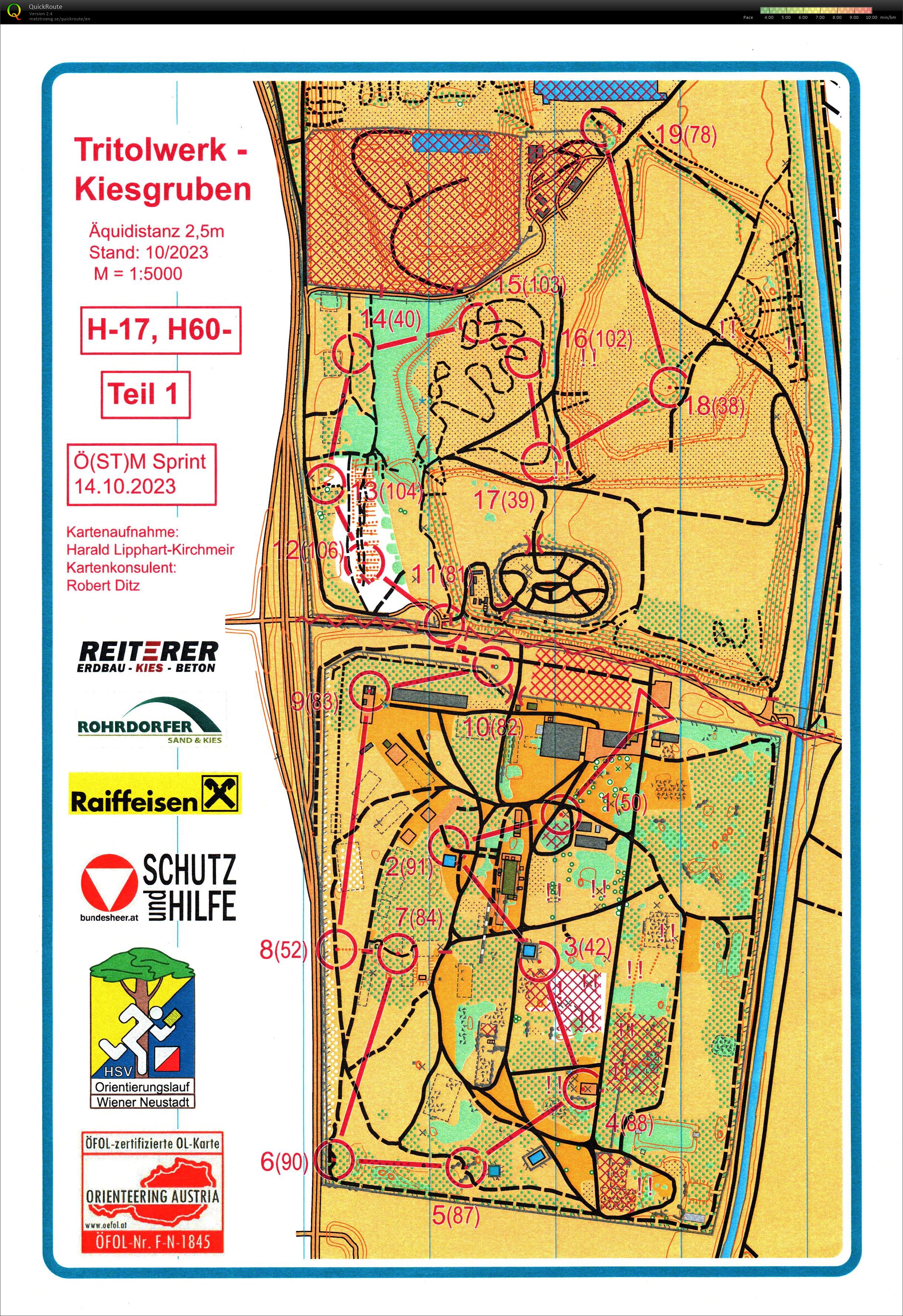 ÖM Sprint, 10. MTBO Austria Cup (2023-10-14)