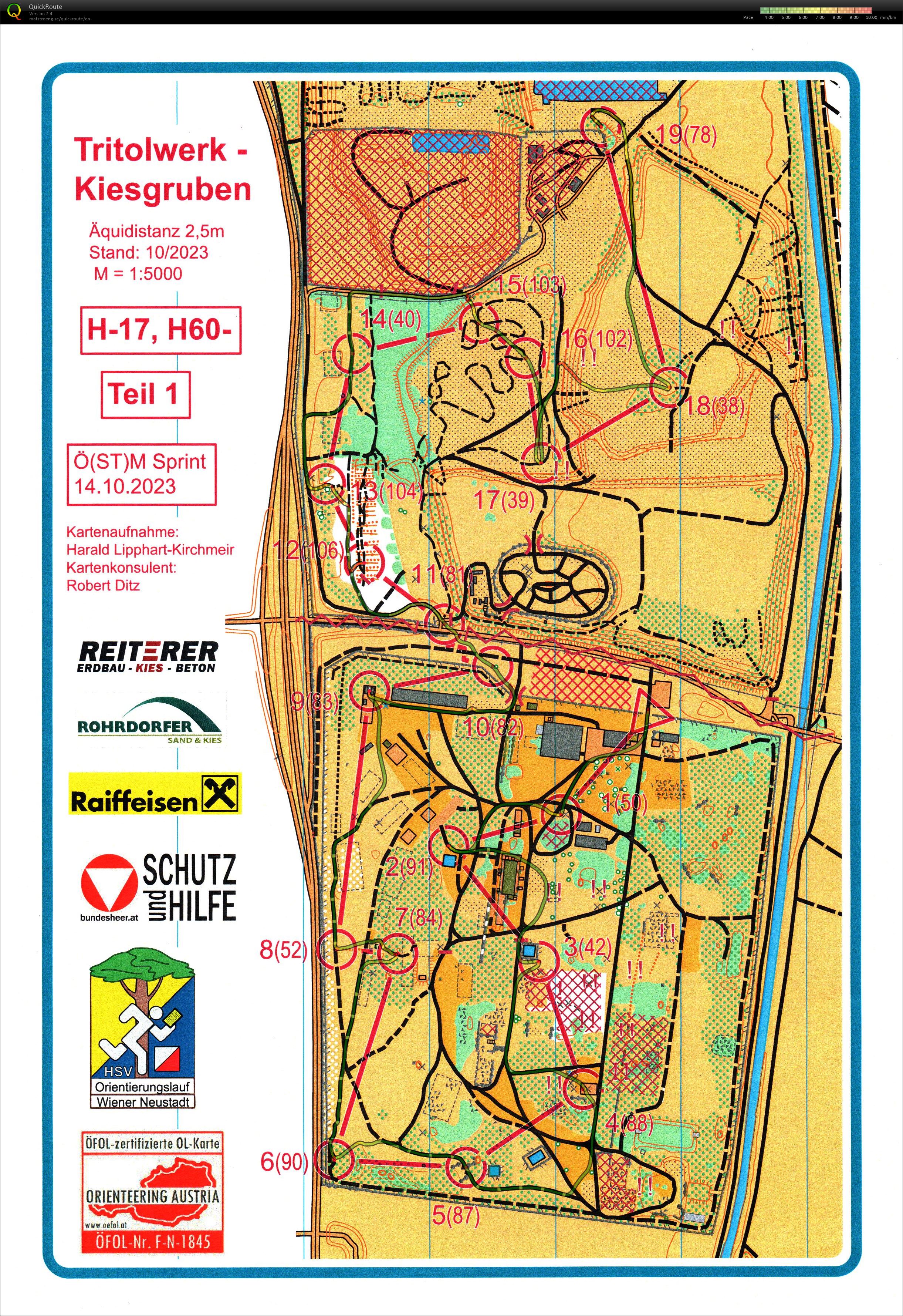 ÖM Sprint, 10. MTBO Austria Cup (2023-10-14)