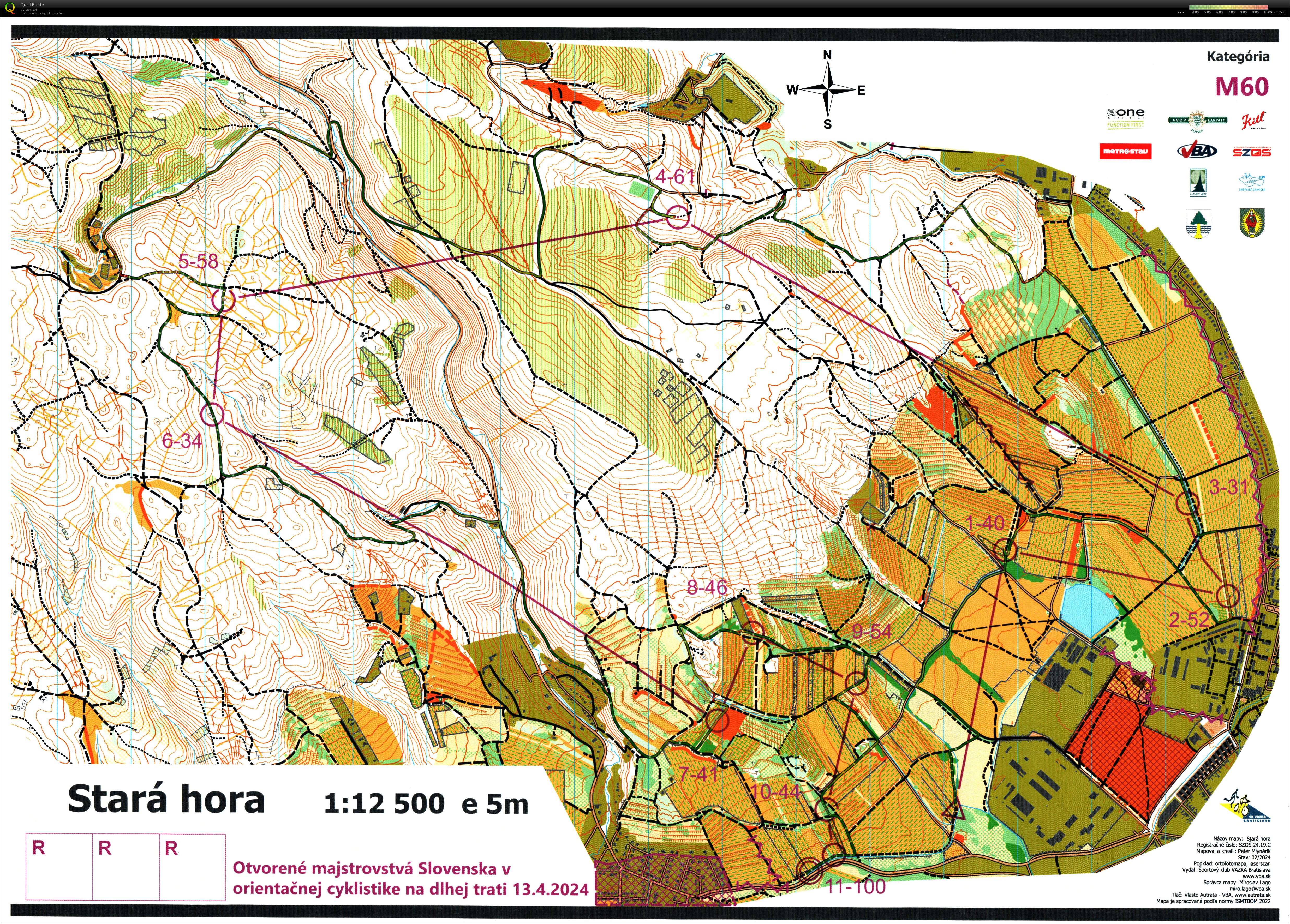 Slovak MTBO Championships - Long (2024-04-13)