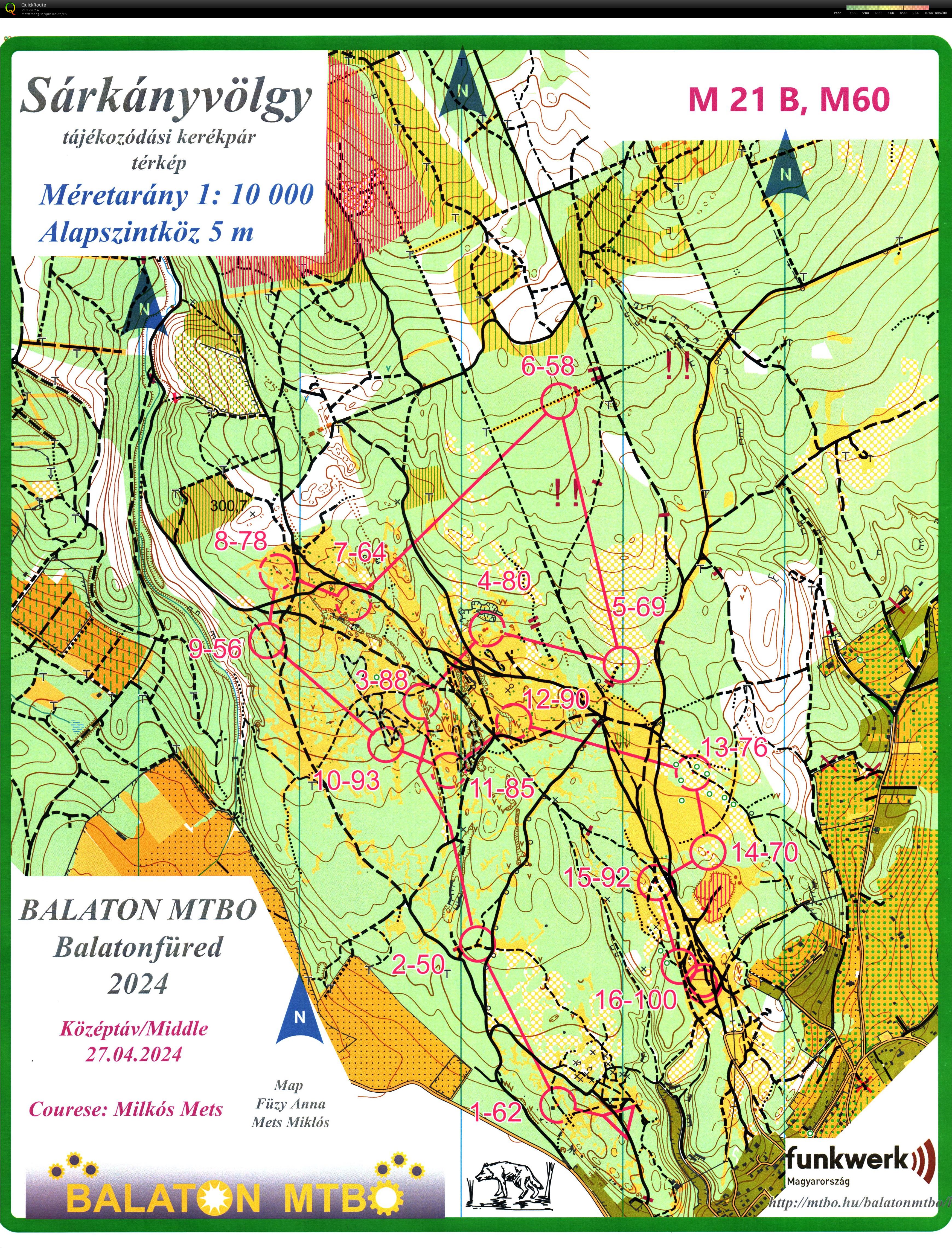 Balaton MTBO Middle (2024-04-27)