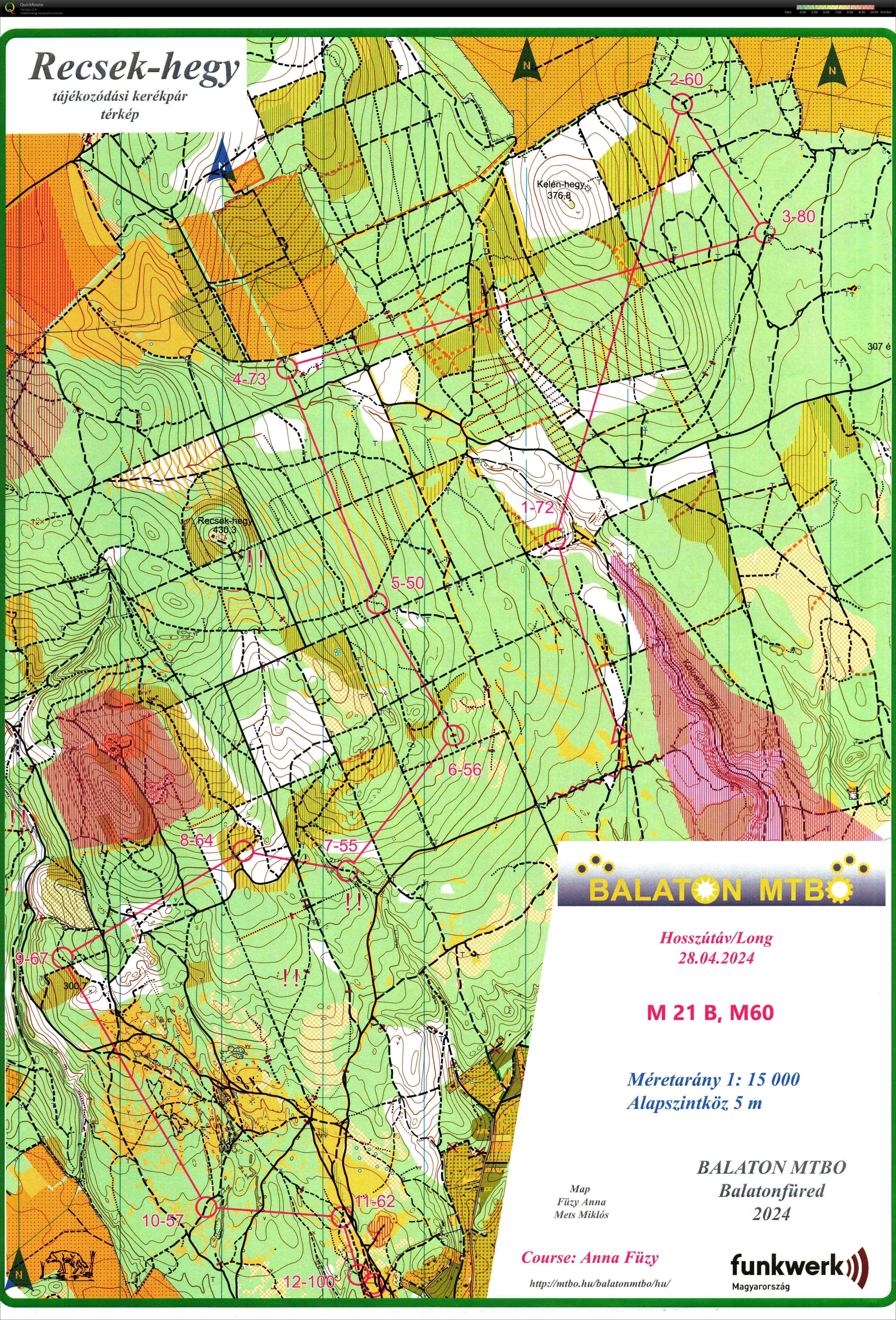 Balaton MTBO Long (2024-04-28)
