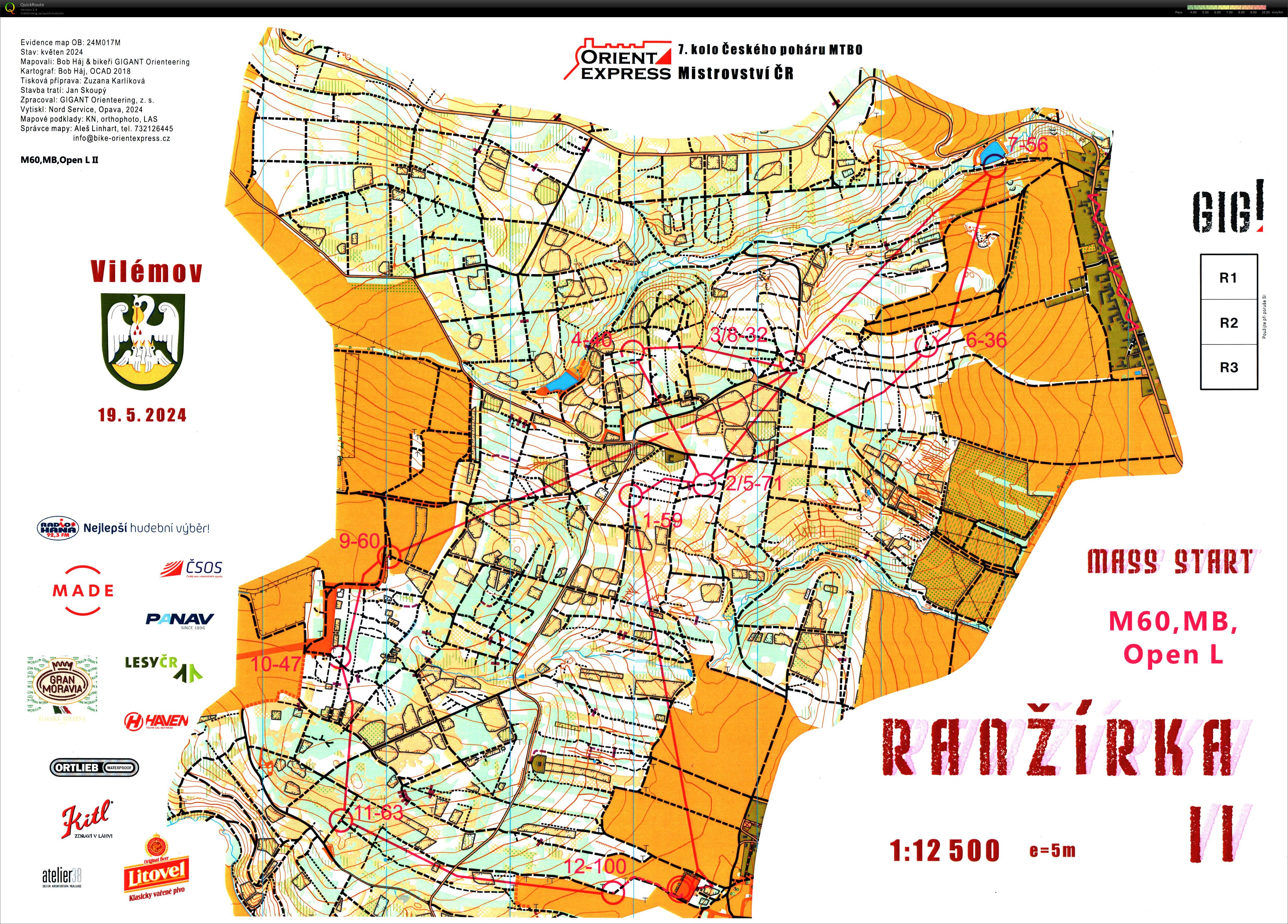 Mistrovství ČR mass start, Český pohár 7. kolo (2024-05-19)