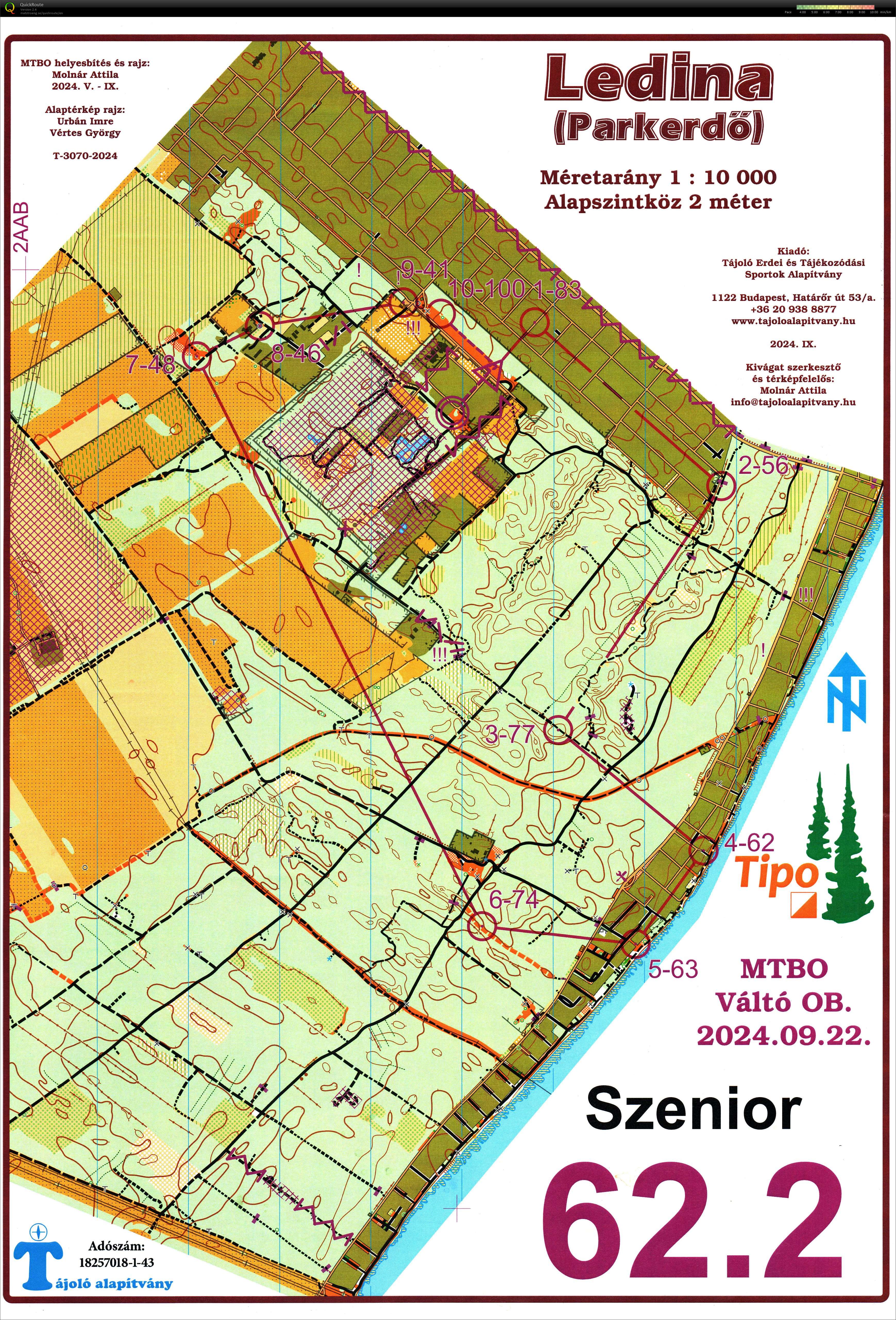 MTBO Országos Váltóbajnokság (2024-09-22)