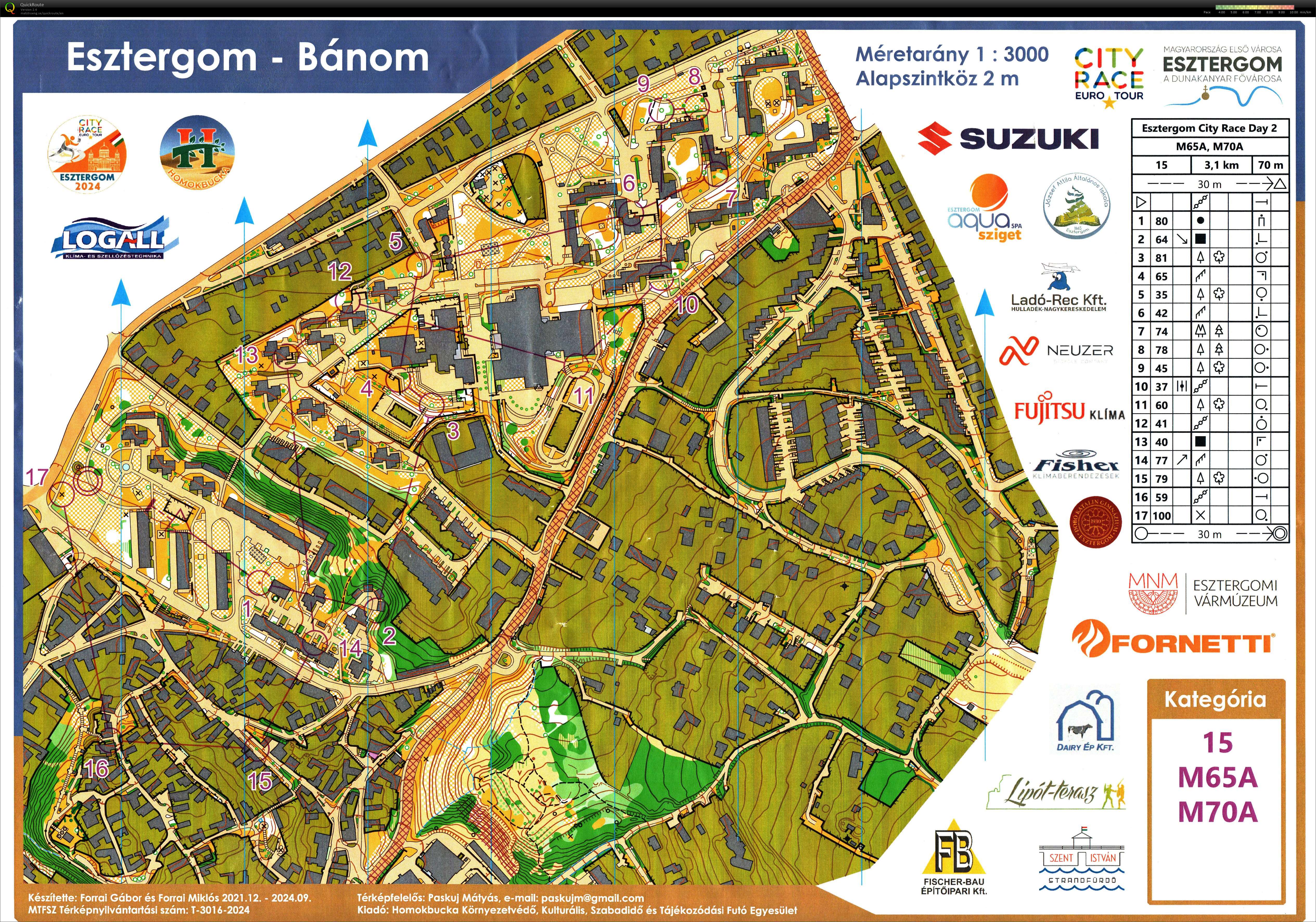 SUZUKI-Esztergom Kupa City Race Euro Tour - Középtáv (2024-10-05)