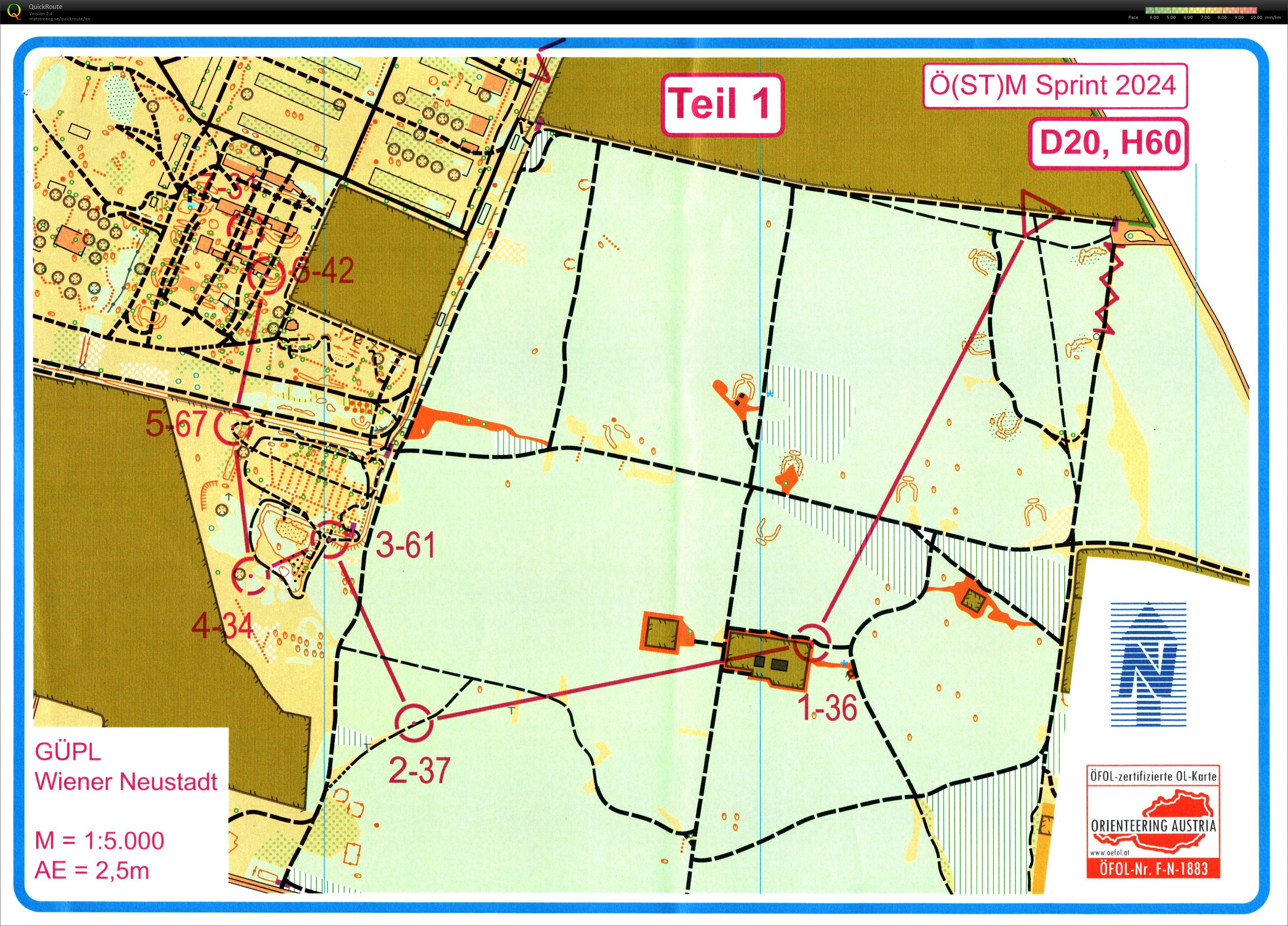 ÖM Sprint, 10. MTBO Austria Cup (2024-10-19)