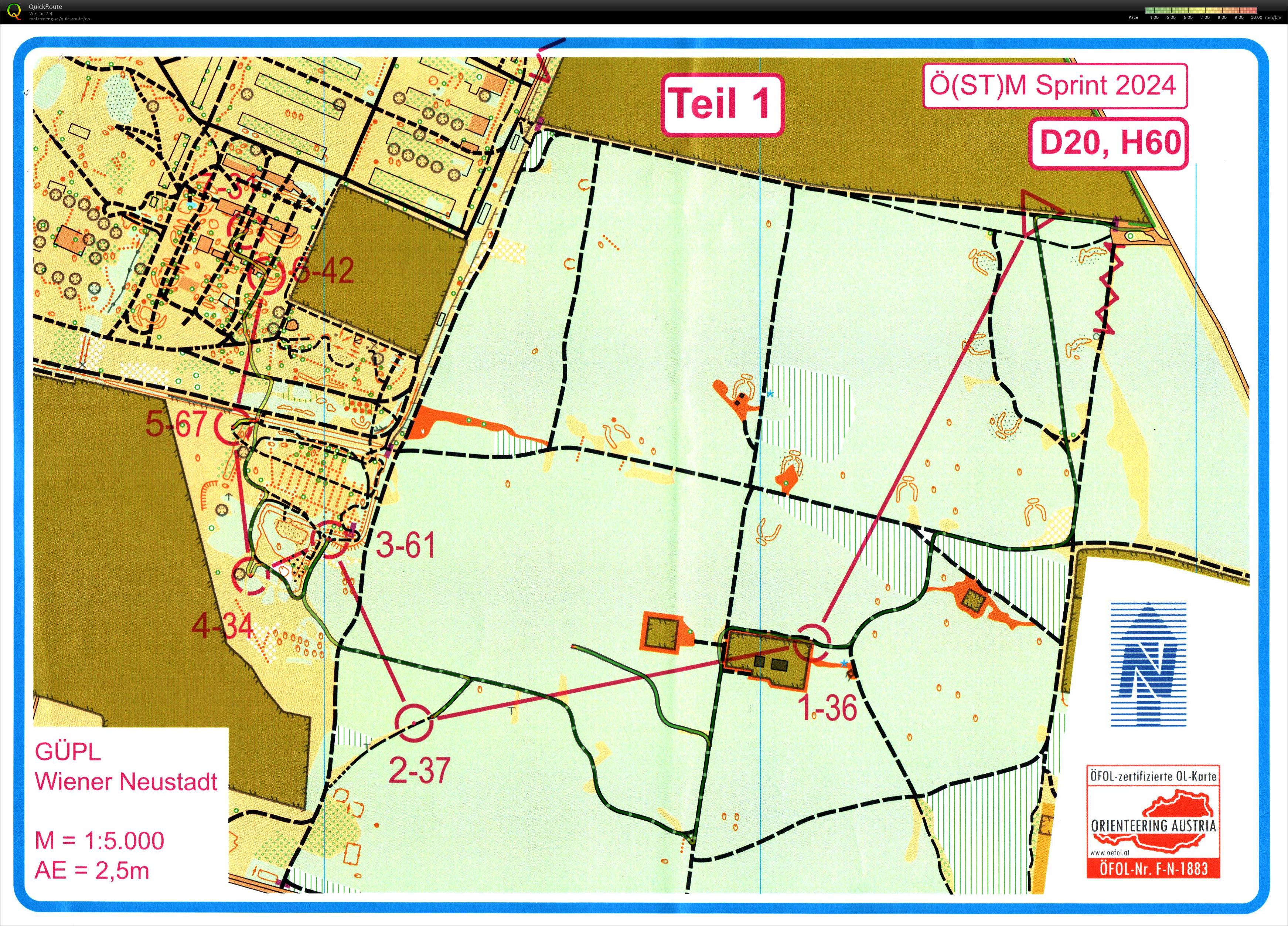 ÖM Sprint, 10. MTBO Austria Cup (2024-10-19)