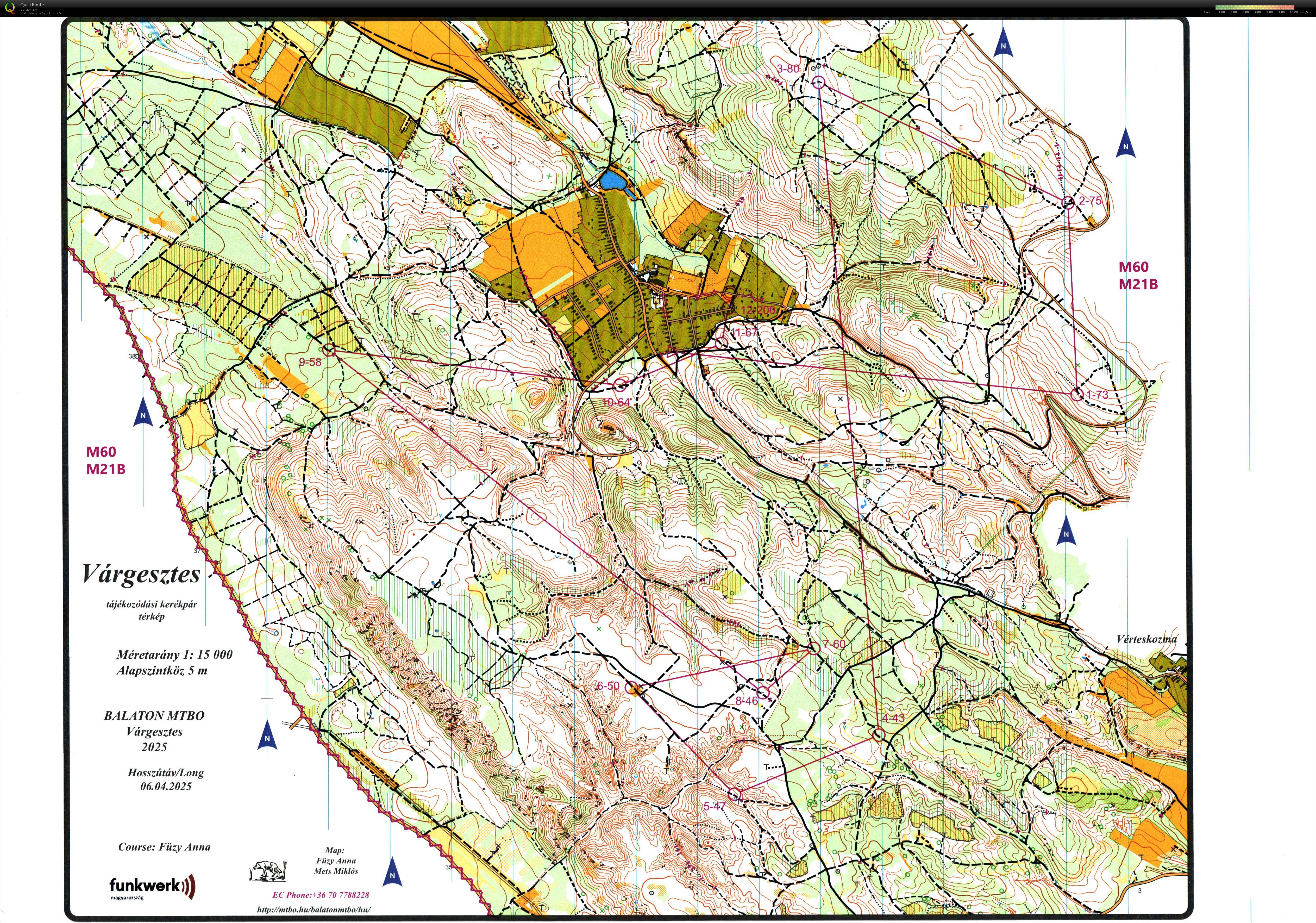 Balaton MTBO Hosszútáv (2025-04-06)