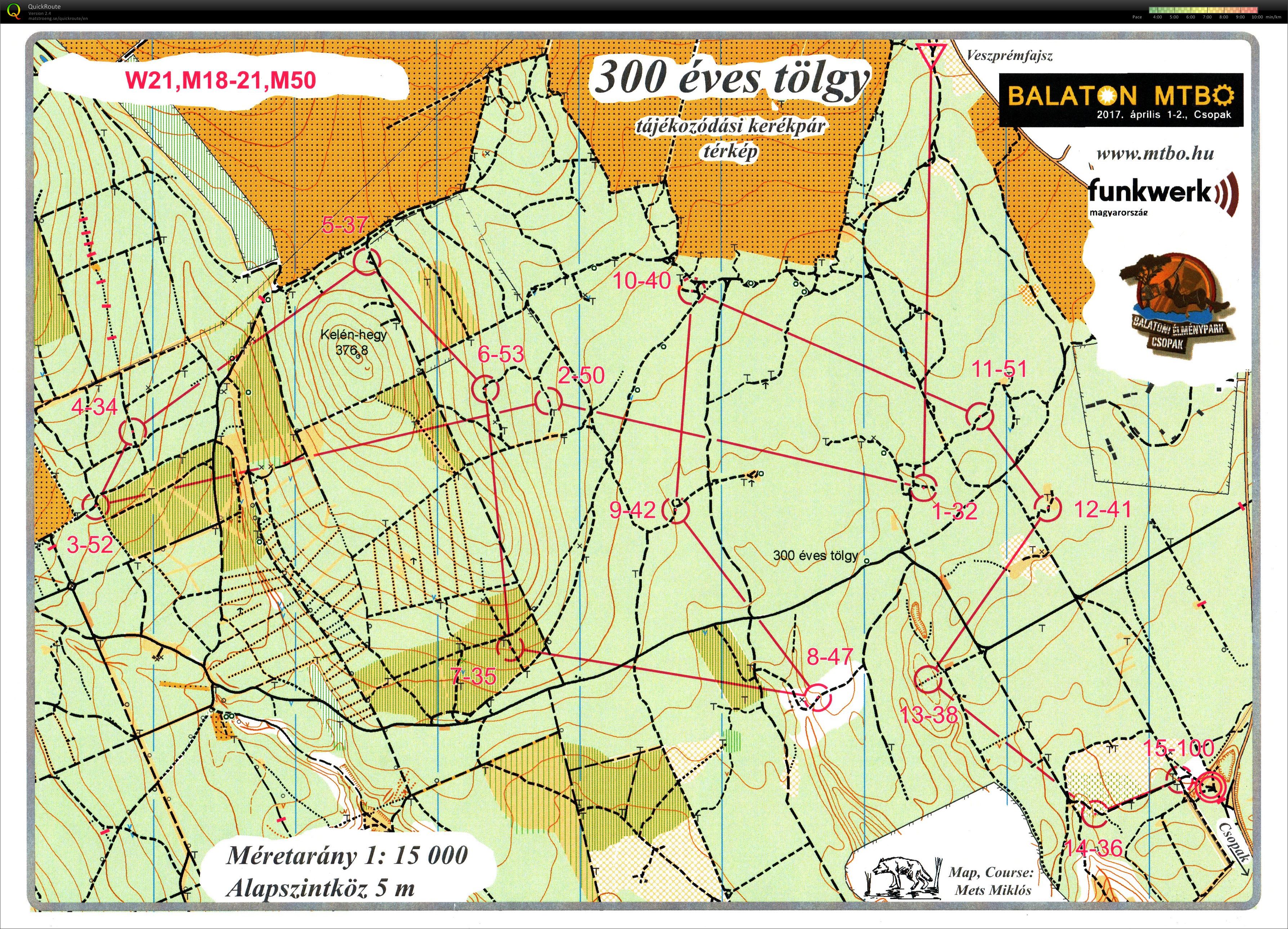 Balaton MTBO Középtáv (2017-04-01)