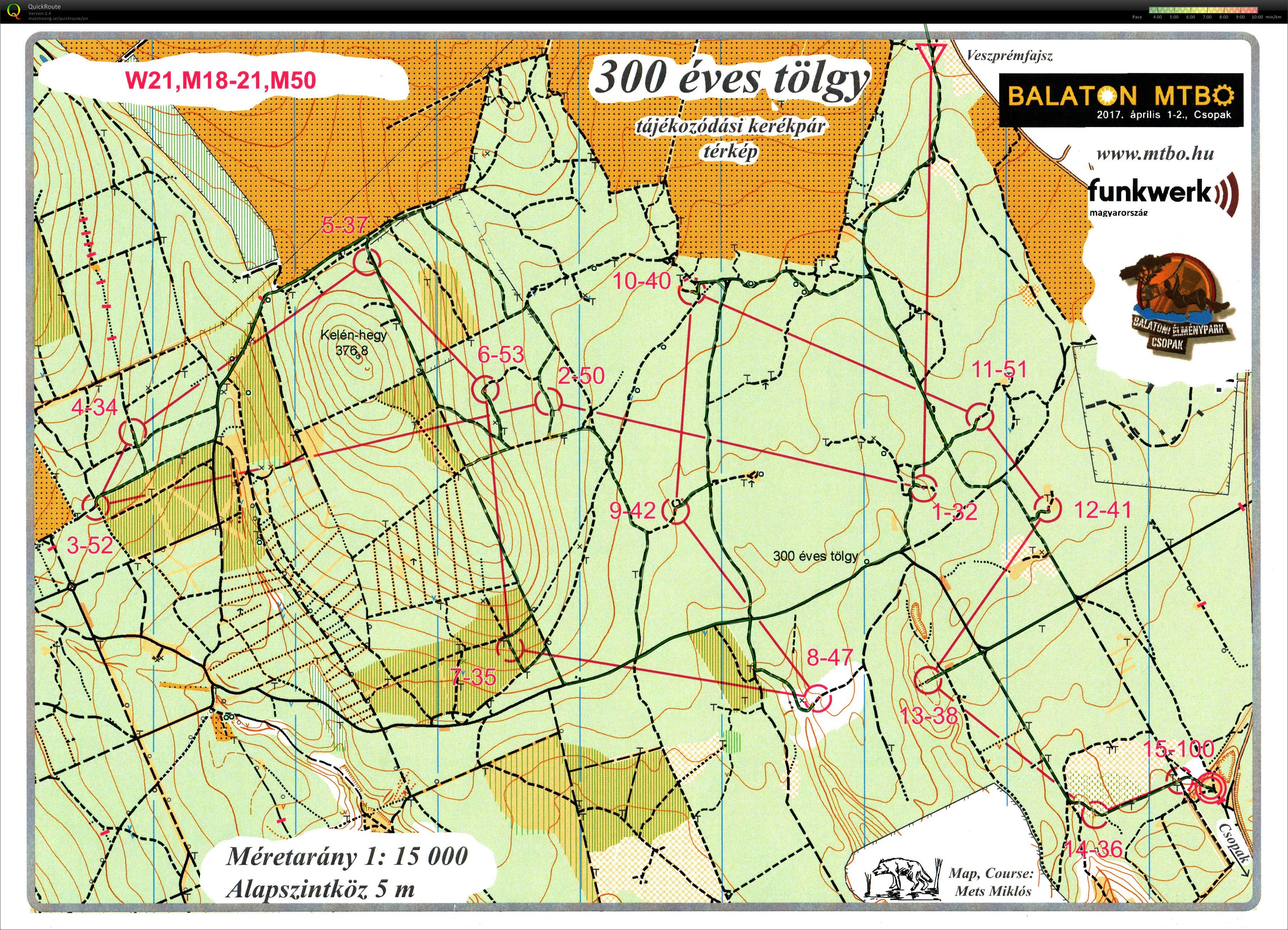 Balaton MTBO Középtáv (2017-04-01)