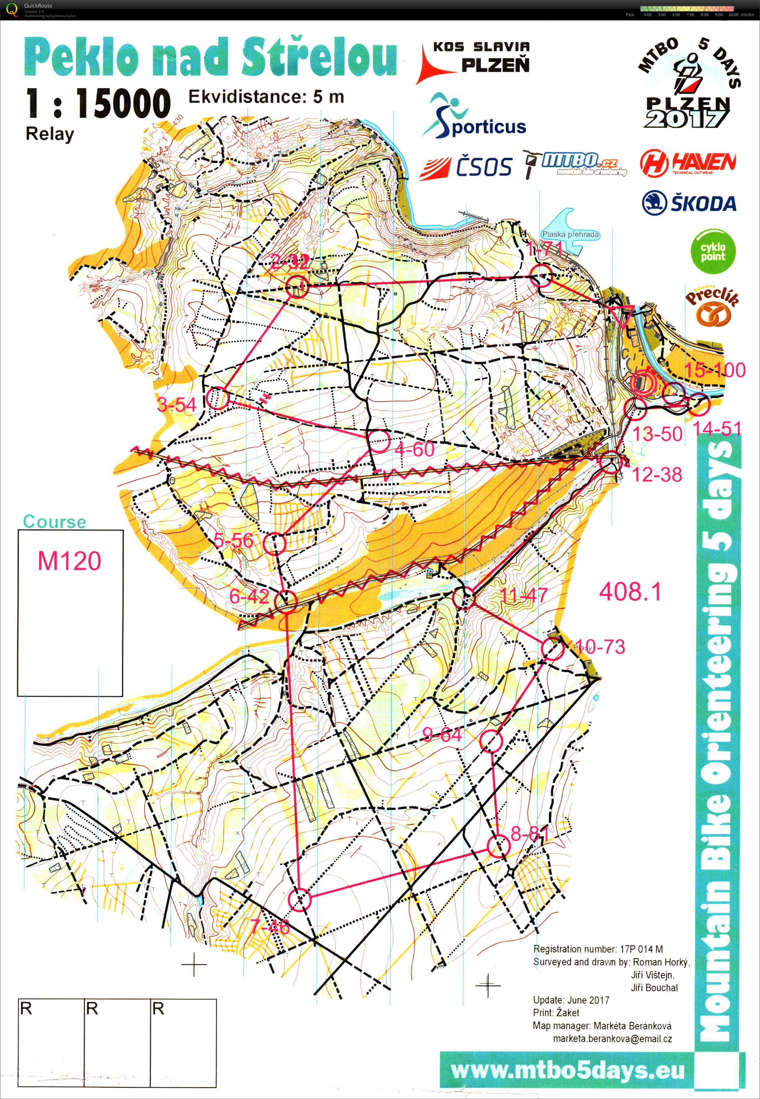 MTBO5Days Czech Relay Championships (2017-07-07)