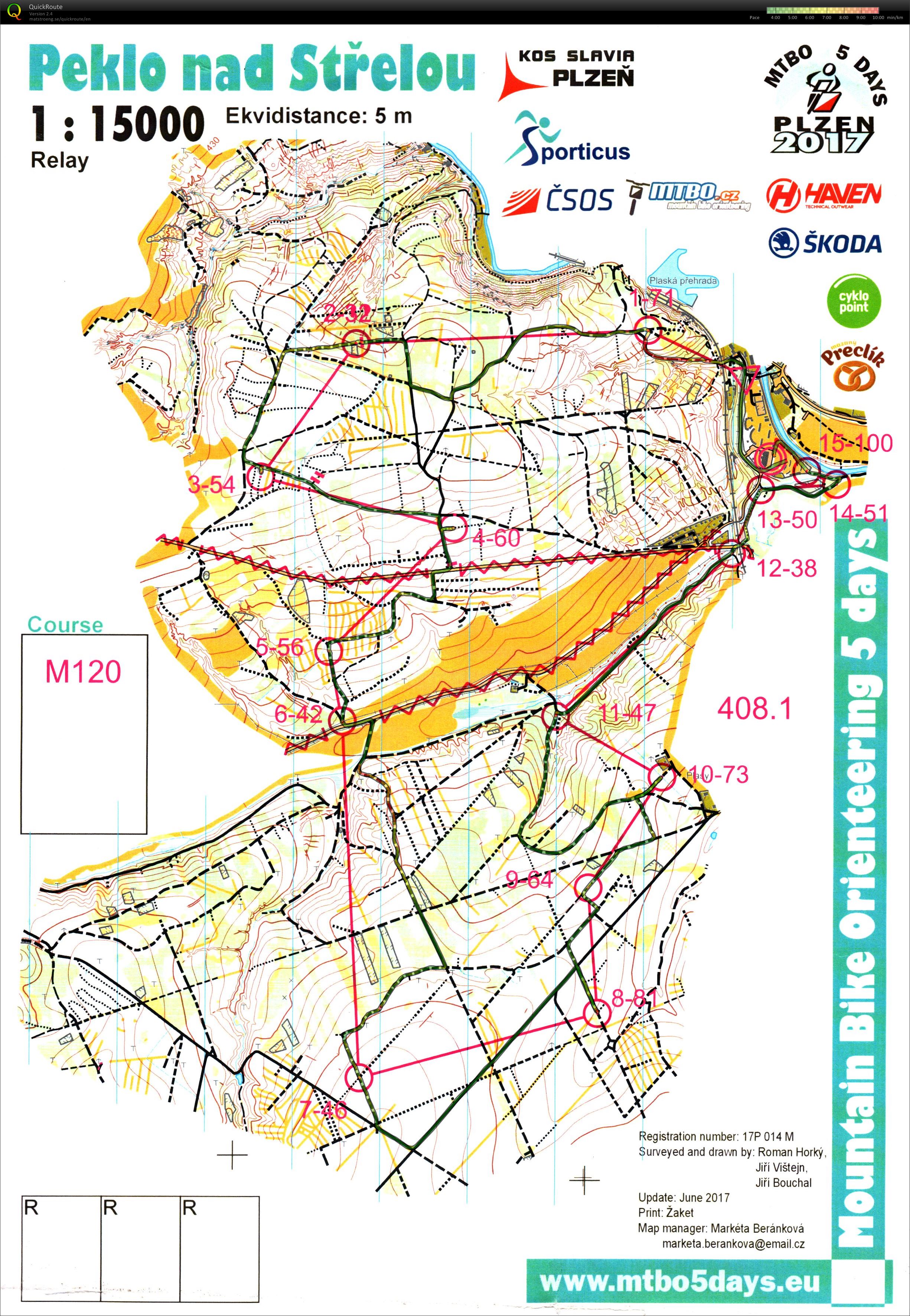 MTBO5Days Czech Relay Championships (2017-07-07)