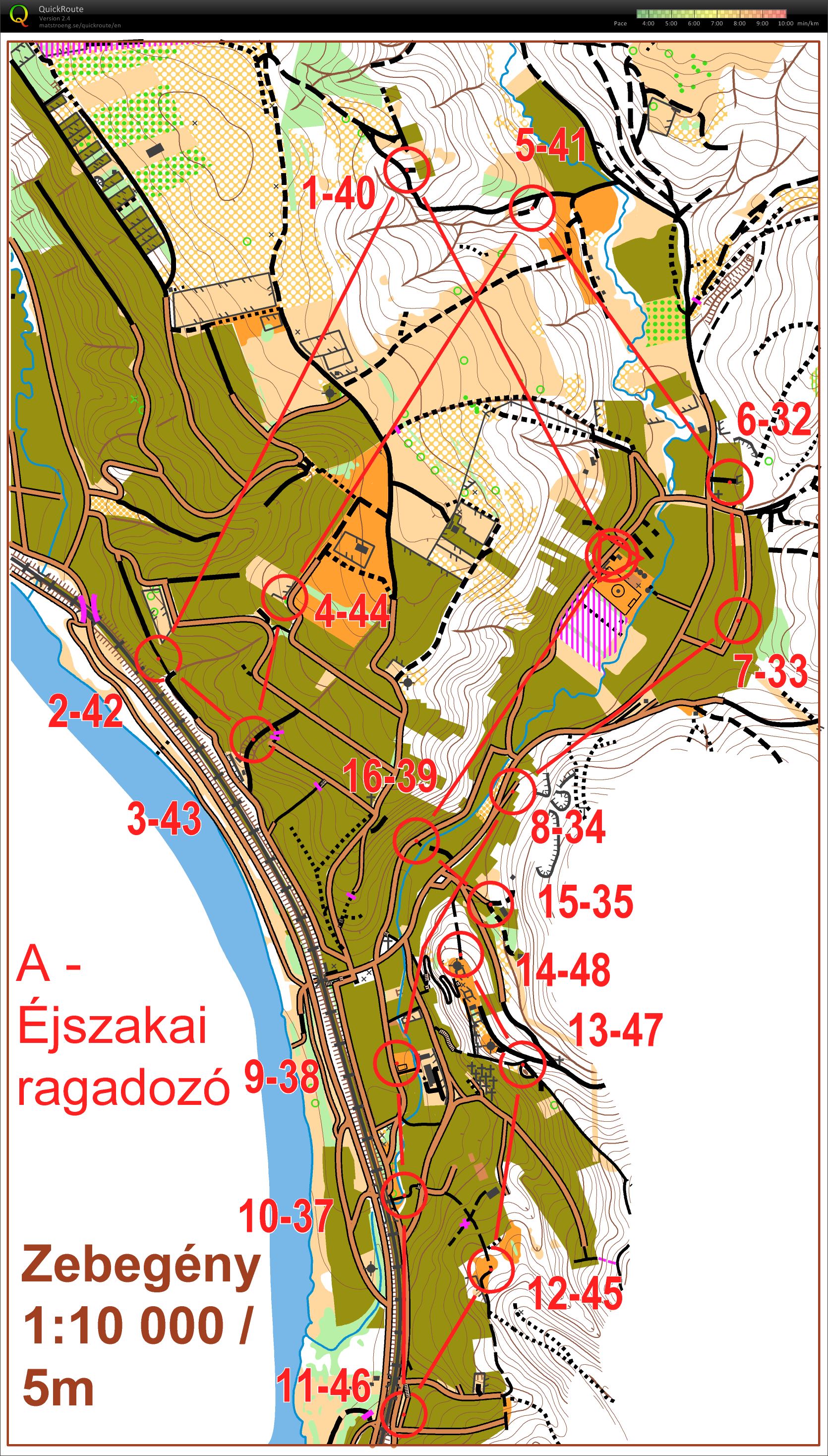 Zebegény MTBO Éjszakai (2017-07-21)