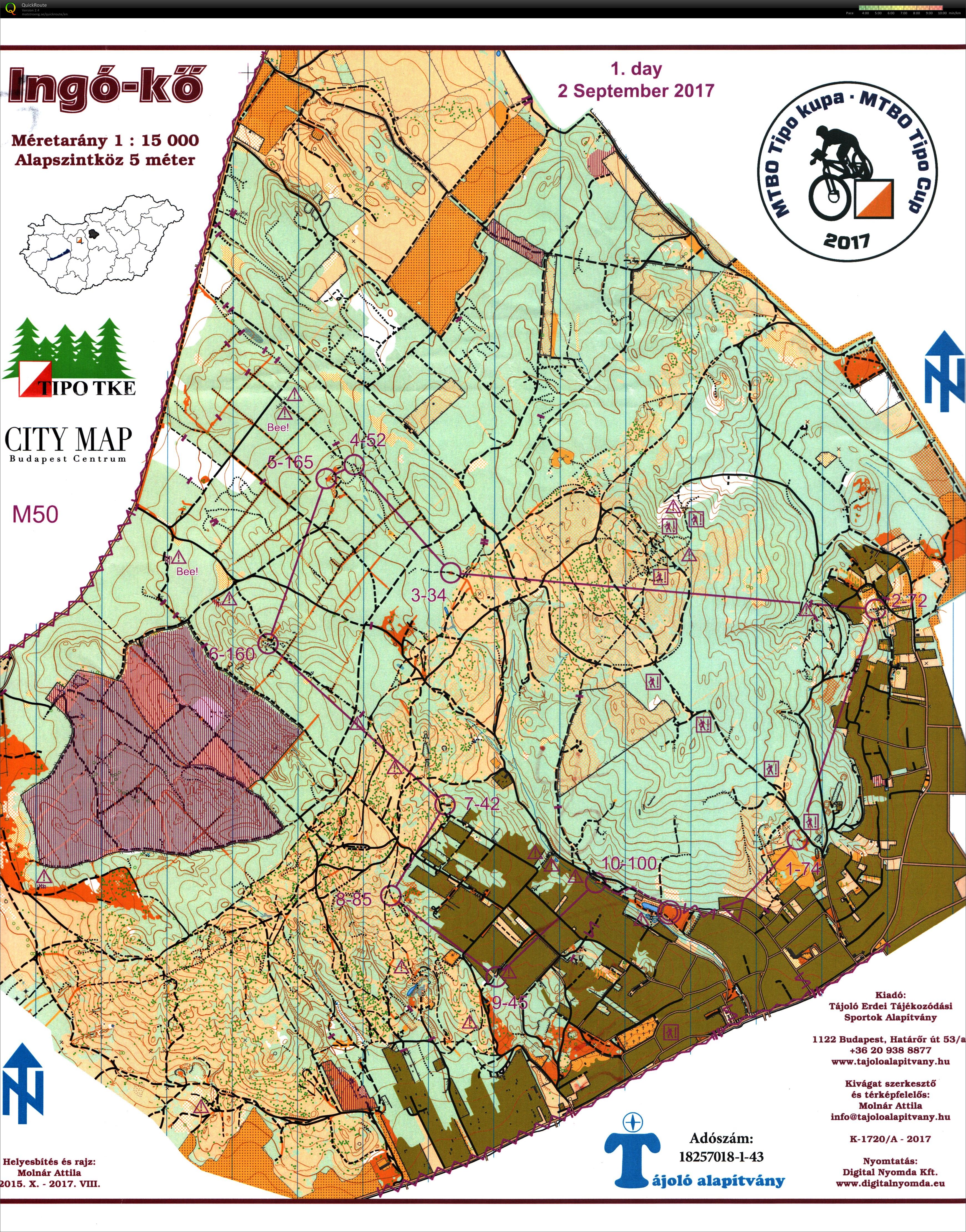 MTBO Tipo Kupa 1. nap (2017-09-02)
