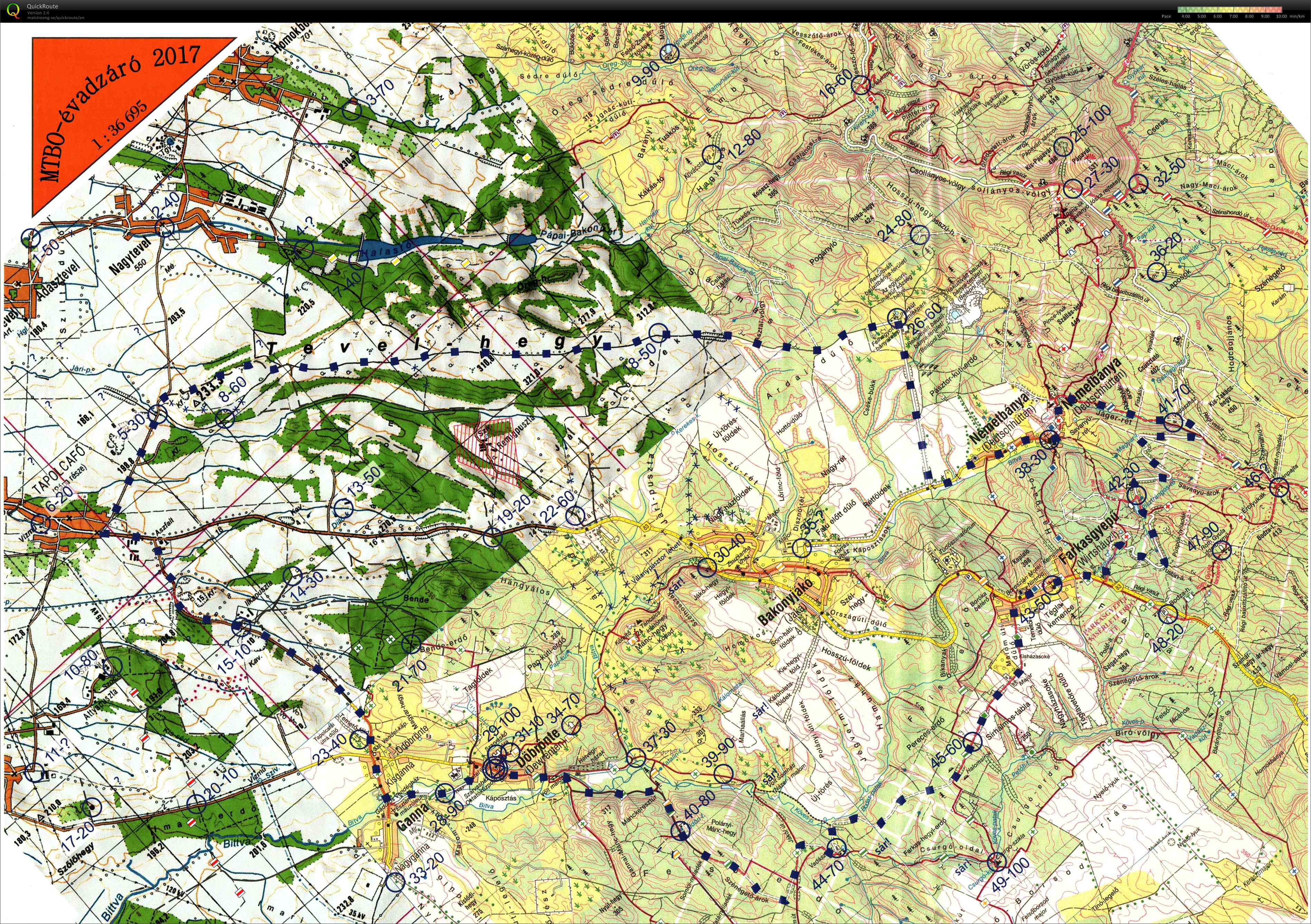 MTBO Évadzáró 2017. (2017-11-18)