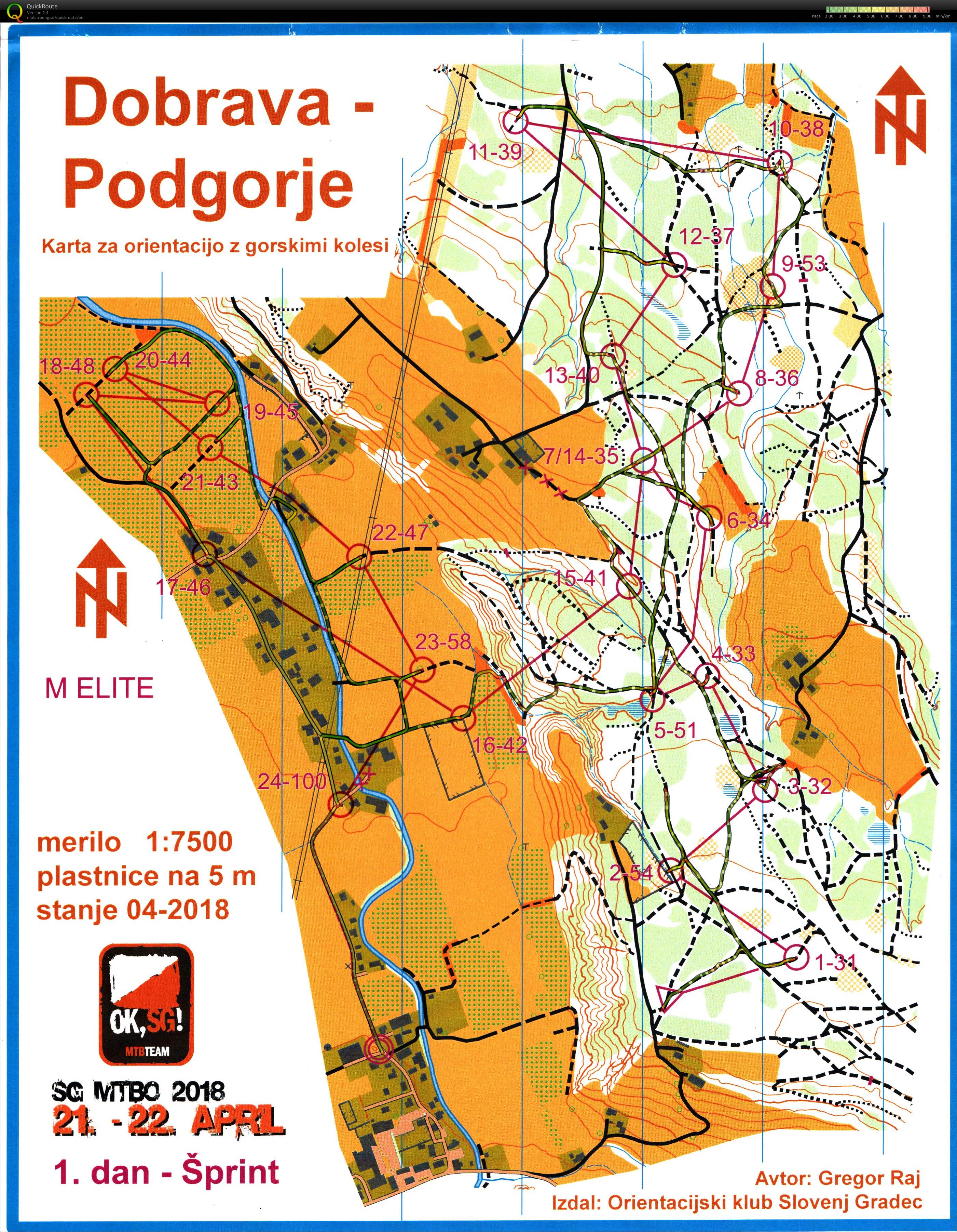 SG MTBO 2018 Sprint (21-04-2018)