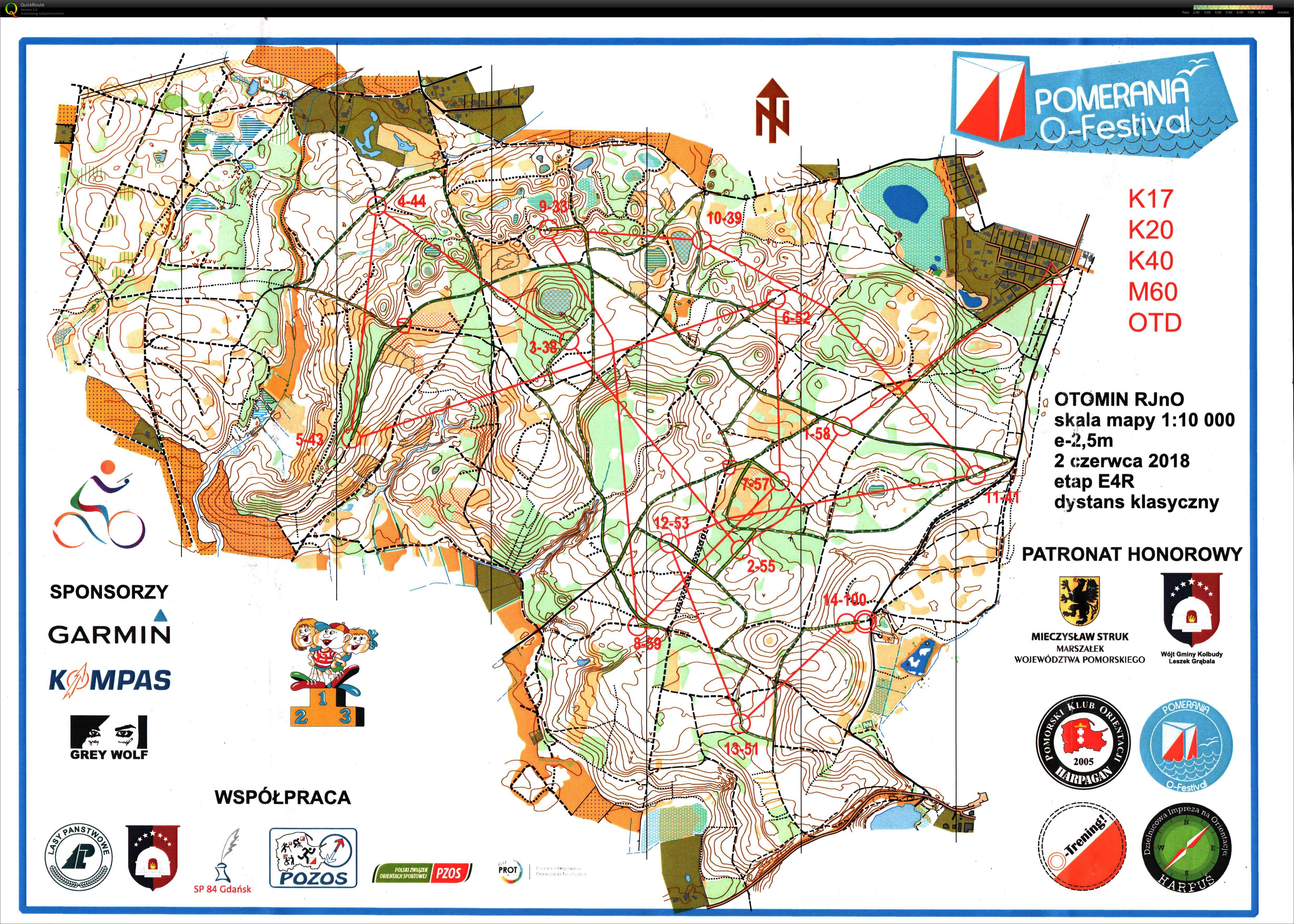 Pomerania O-Festival MTBO - E4 (02.06.2018)