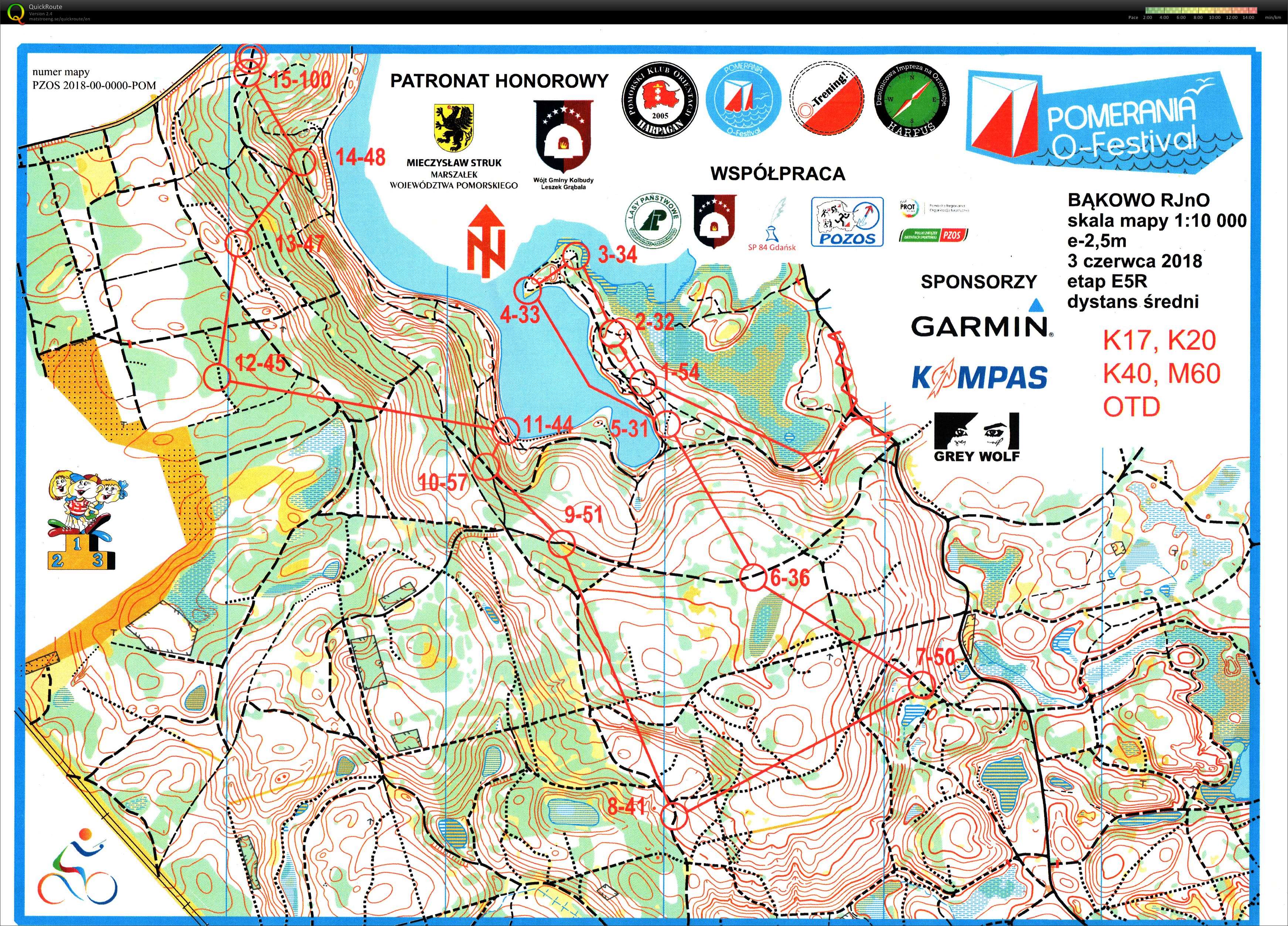 Pomerania O-Festival MTBO - E5 (2018-06-03)