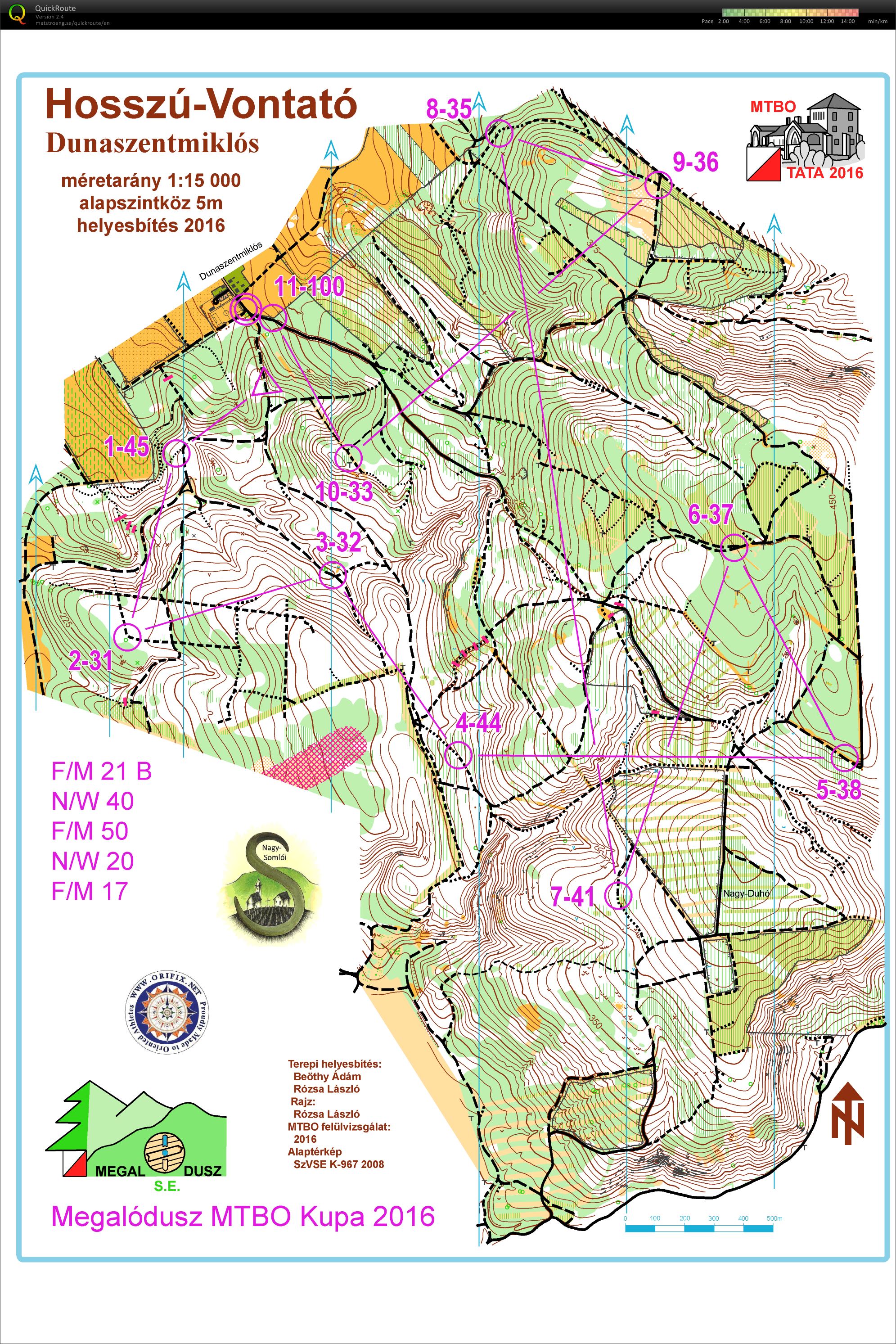 Megalódusz MTBO kupa (2016-04-09)
