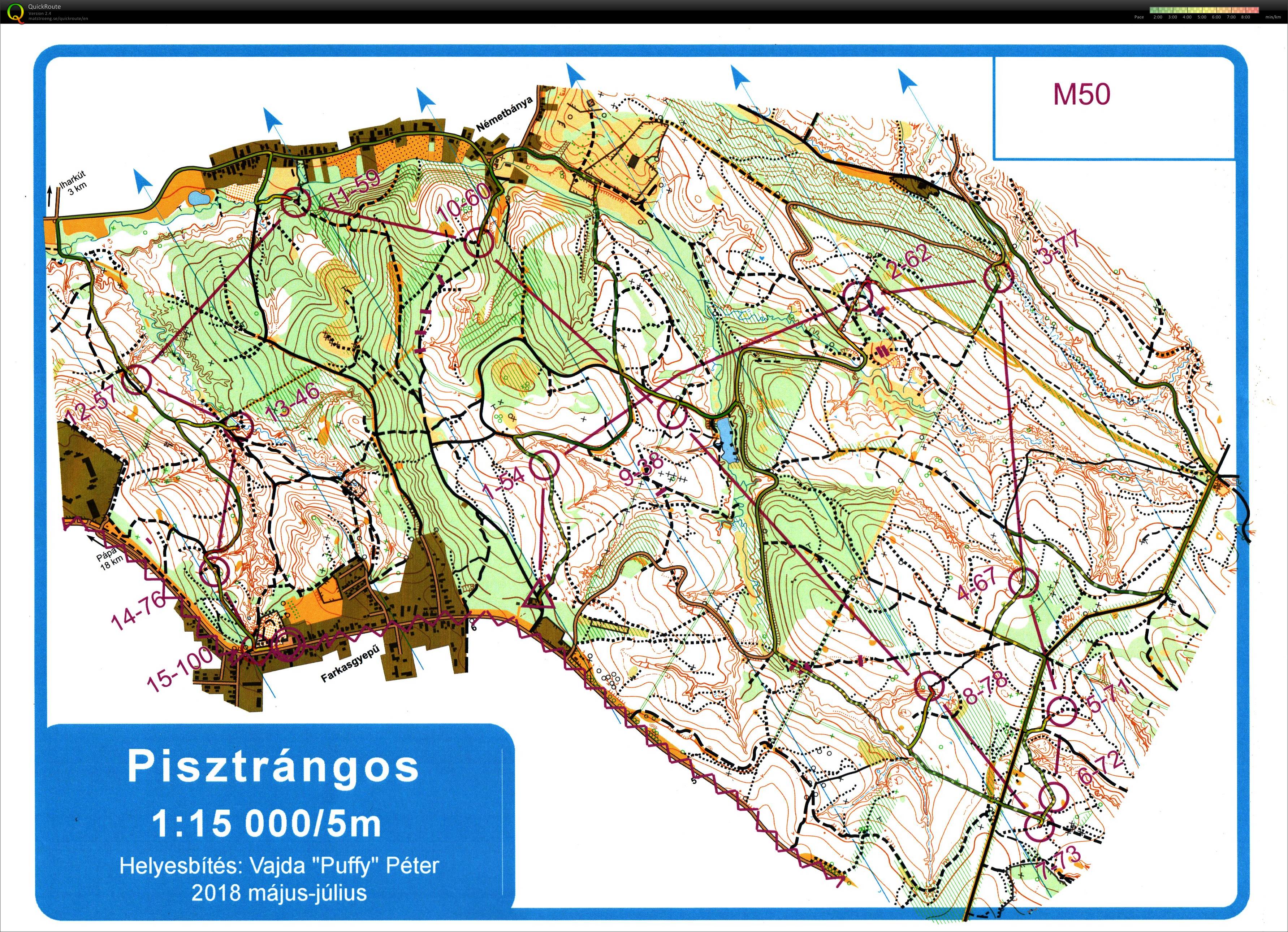 Pannon MTBO Középtáv (21-07-2018)