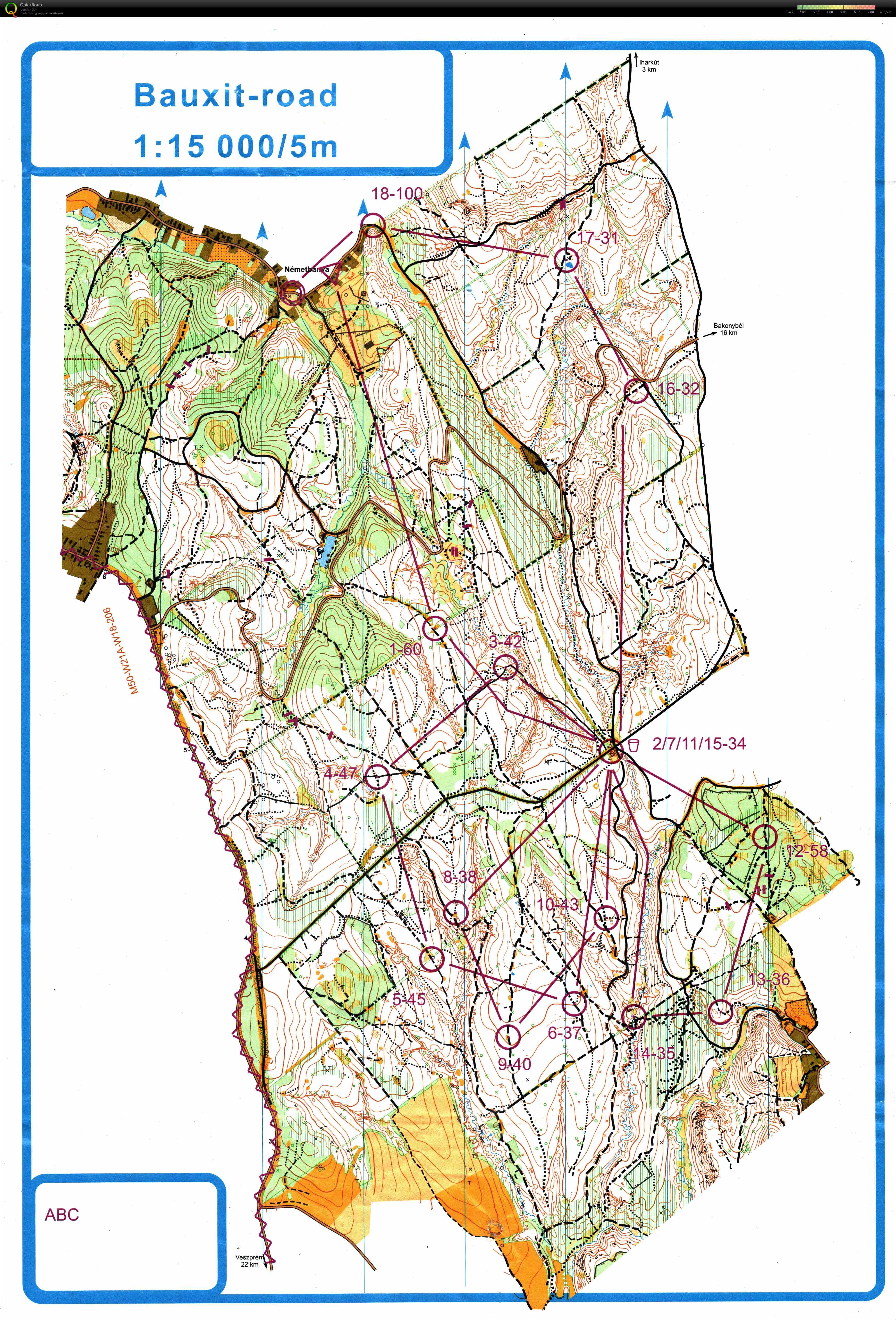 Pannon MTBO Tömegrajt - Hosszútávú Országos Bajnokság (2018-07-22)