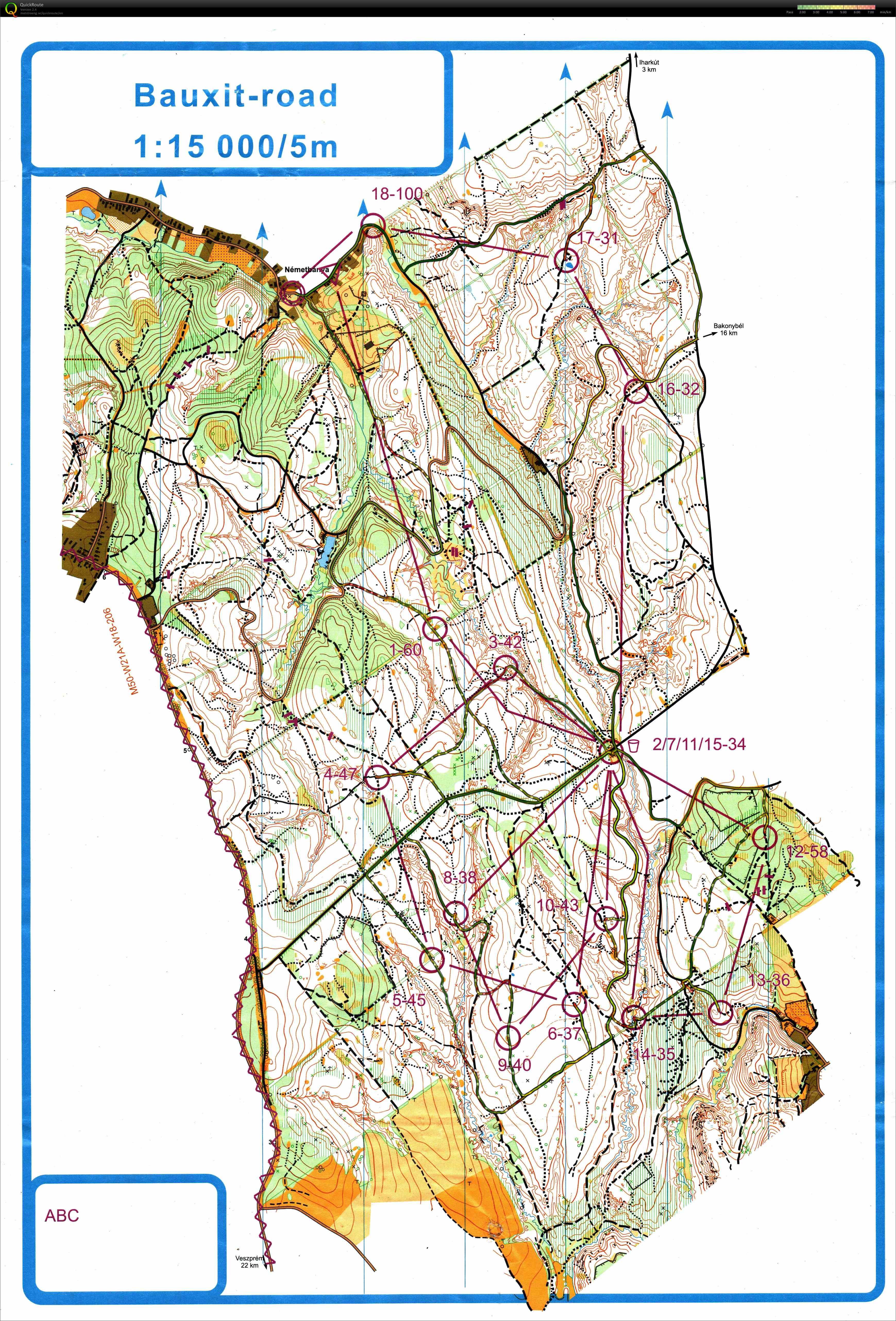 Pannon MTBO Tömegrajt - Hosszútávú Országos Bajnokság (2018-07-22)