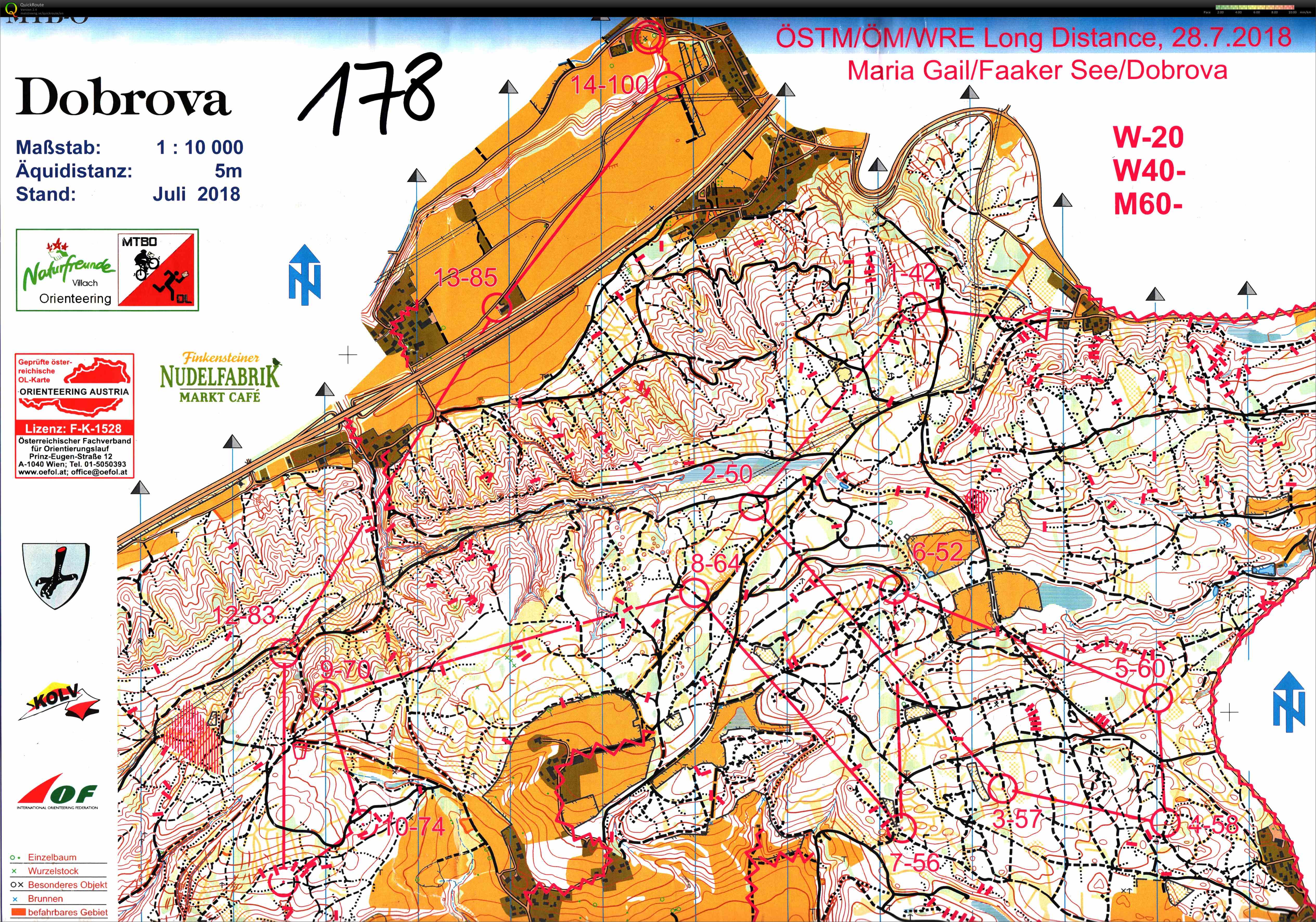 ÖM Langdistanz, 6. MTBO Austria Cup (2018-07-28)
