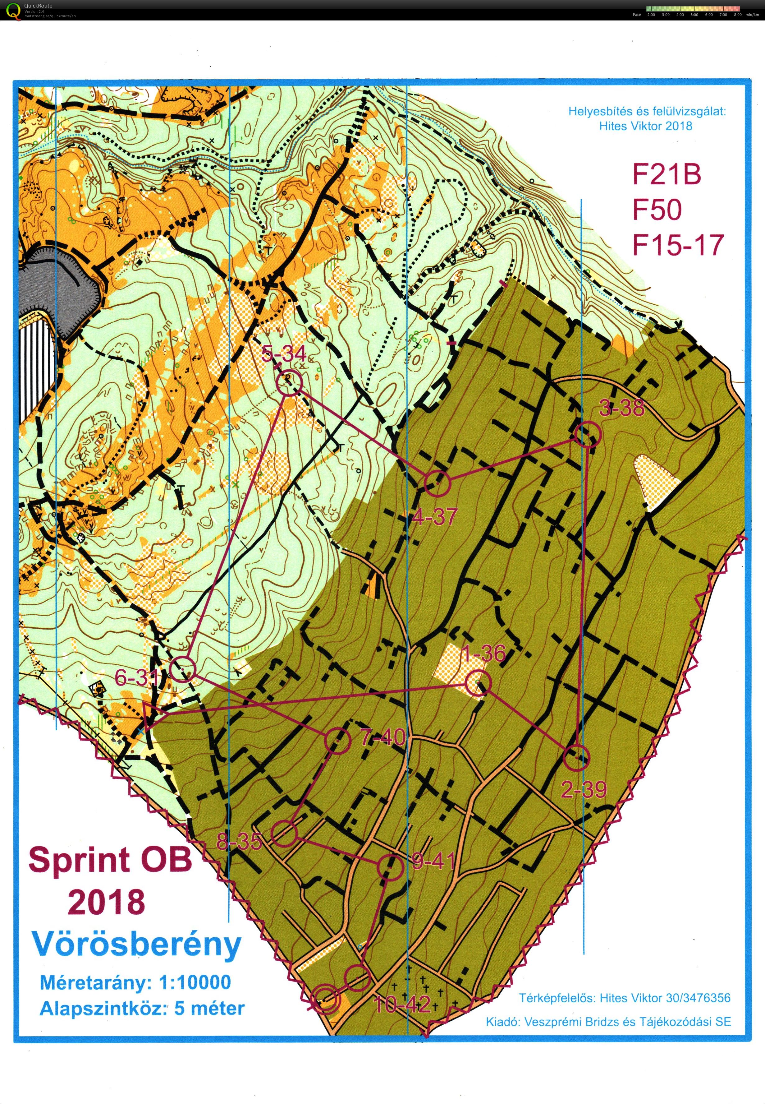 Tájkerékpáros Rövidtávú Országos Bajnokság, Almádi MTBO 1. nap (2018-09-01)