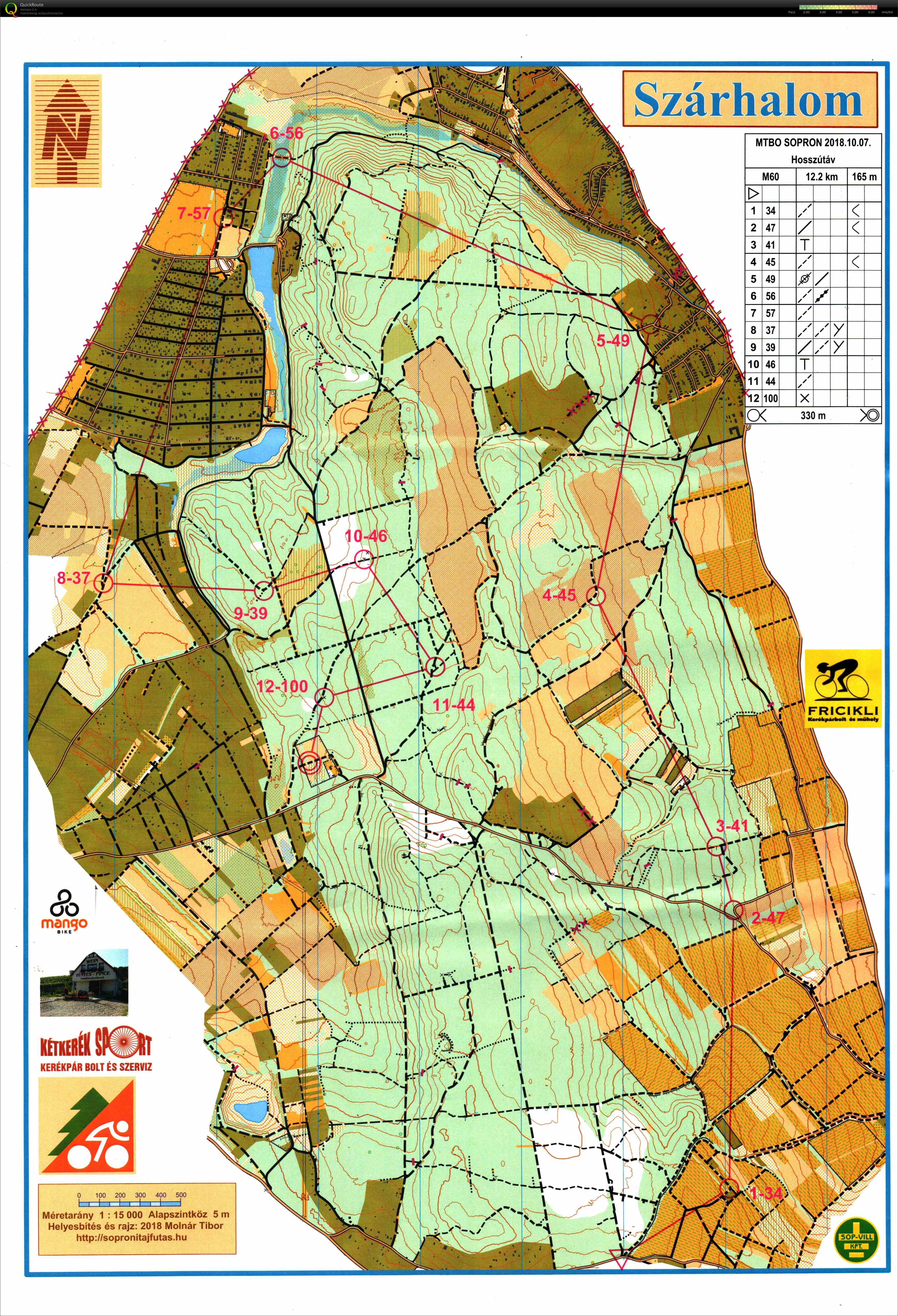 Sopron MTBO Hosszútáv (2018-10-07)