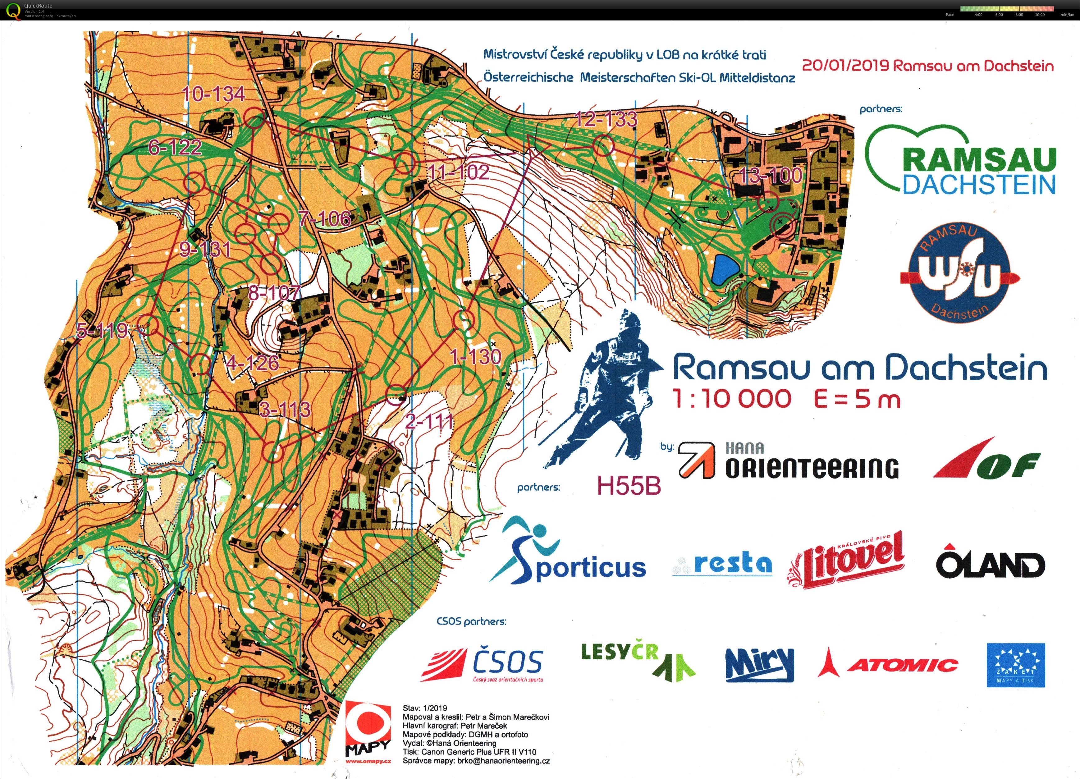 ÖM Mitteldistanz, 6. Ski-O Austria Cup (2019-01-20)