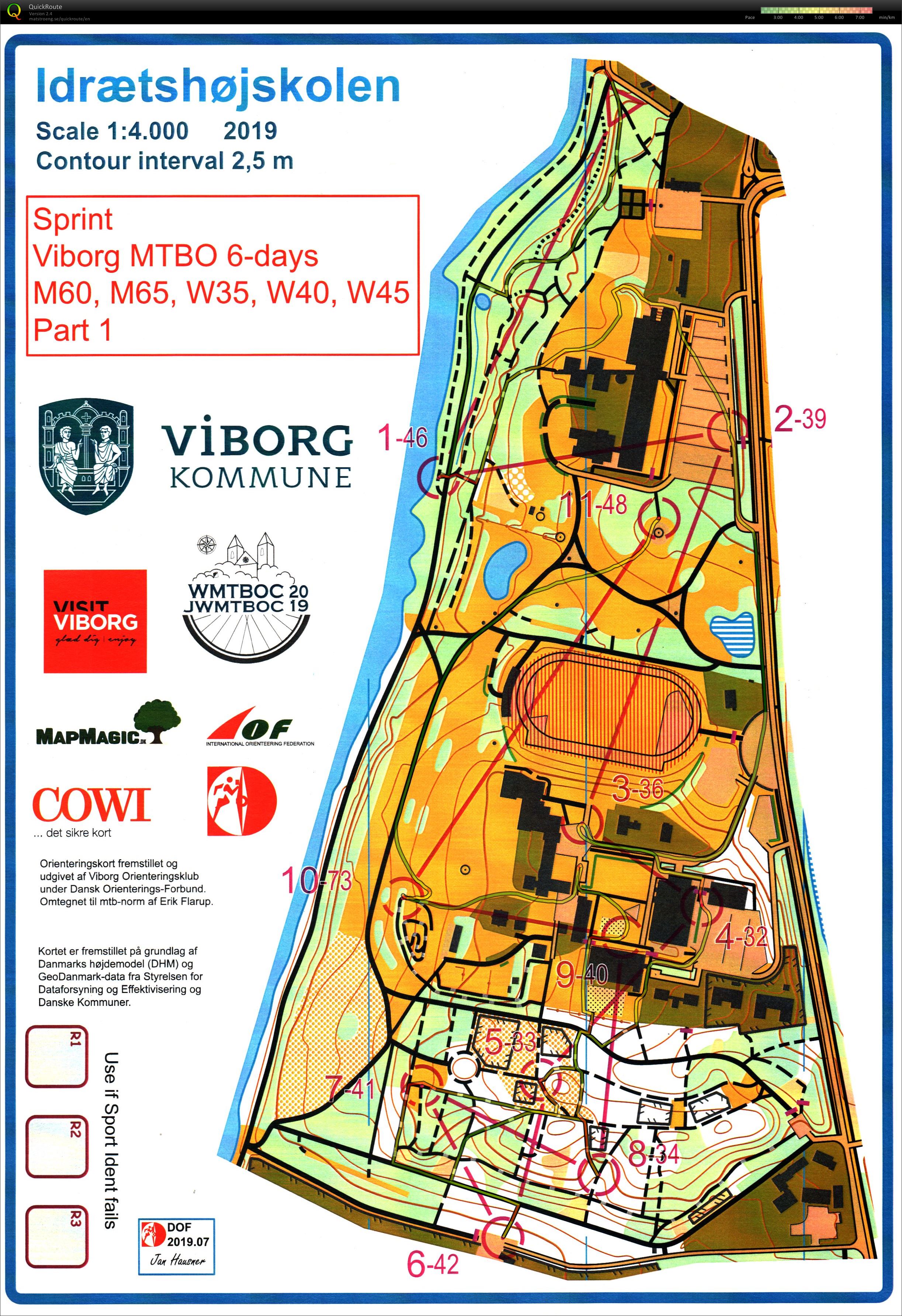 Viborg MTBO 6 days - Stage 1 (2019-07-28)